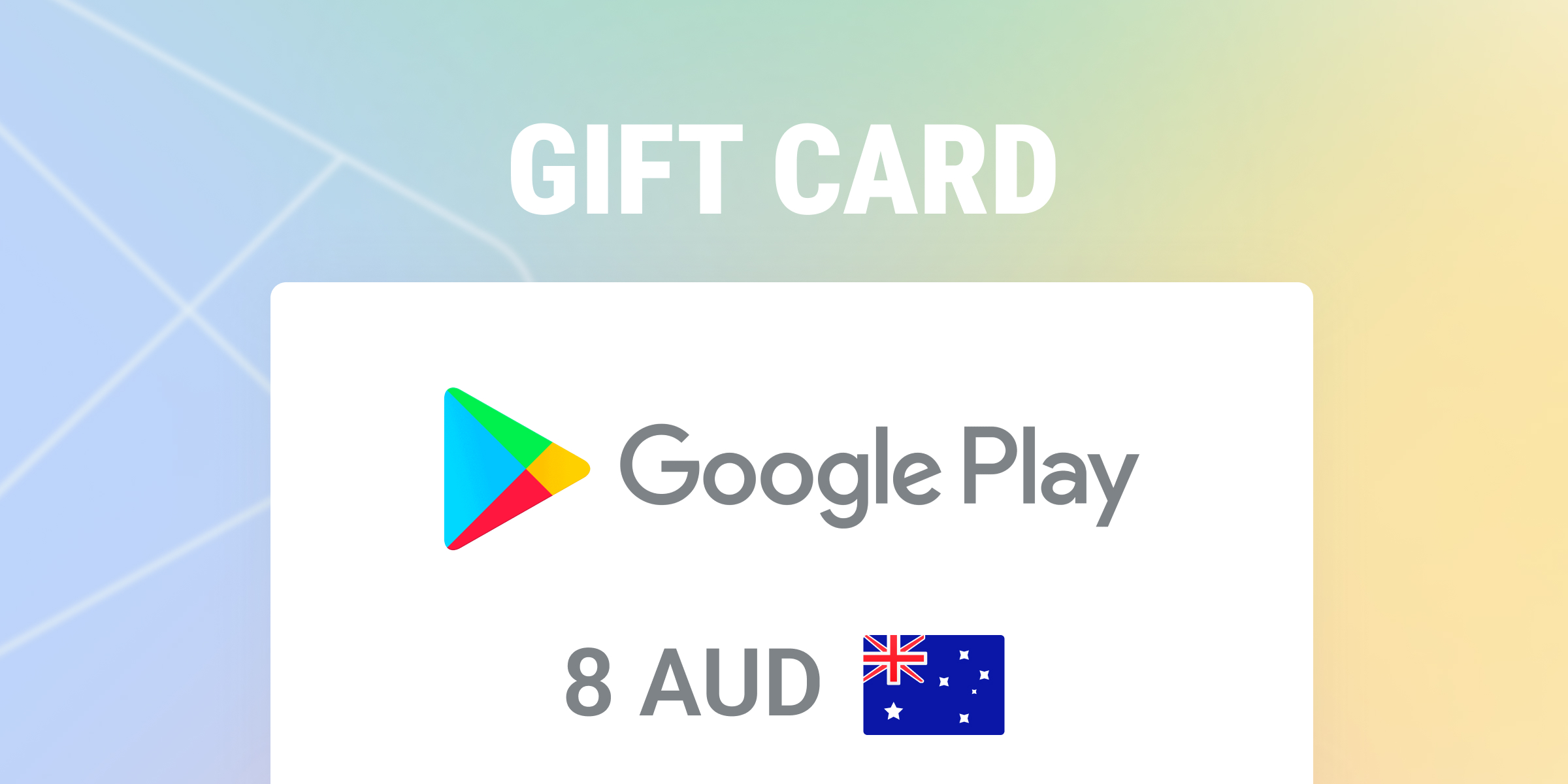 Google Play Gift Card 8 AUD