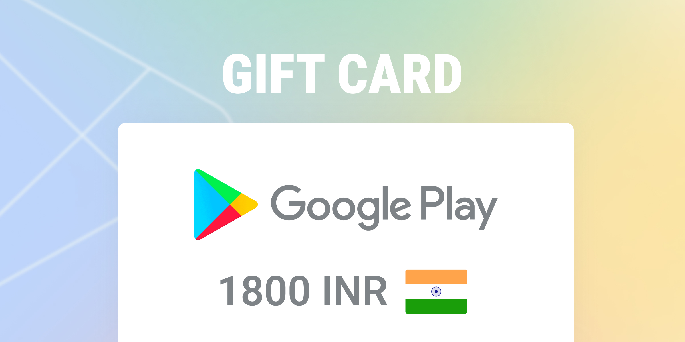 Google Play Gift Card 1800 INR