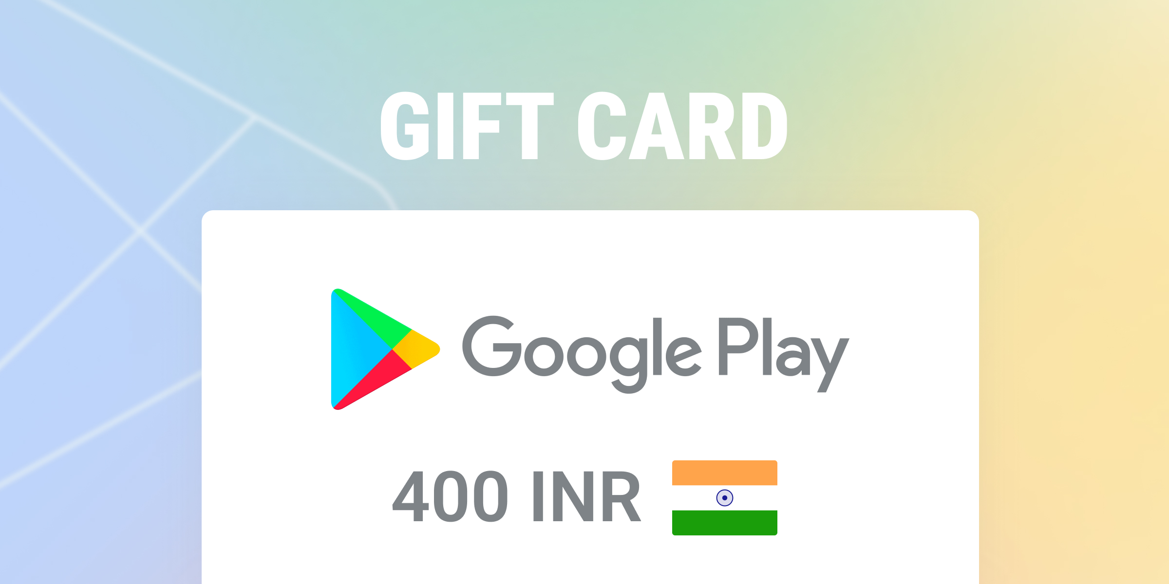 Google Play Gift Card 400 INR