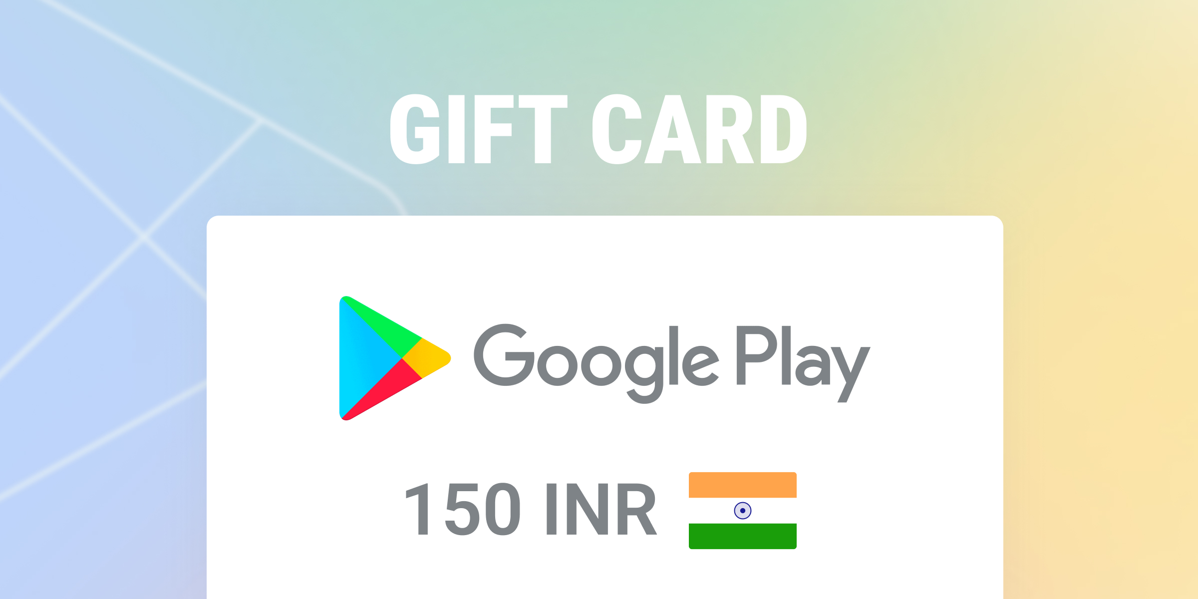 Google Play Gift Card 150 INR