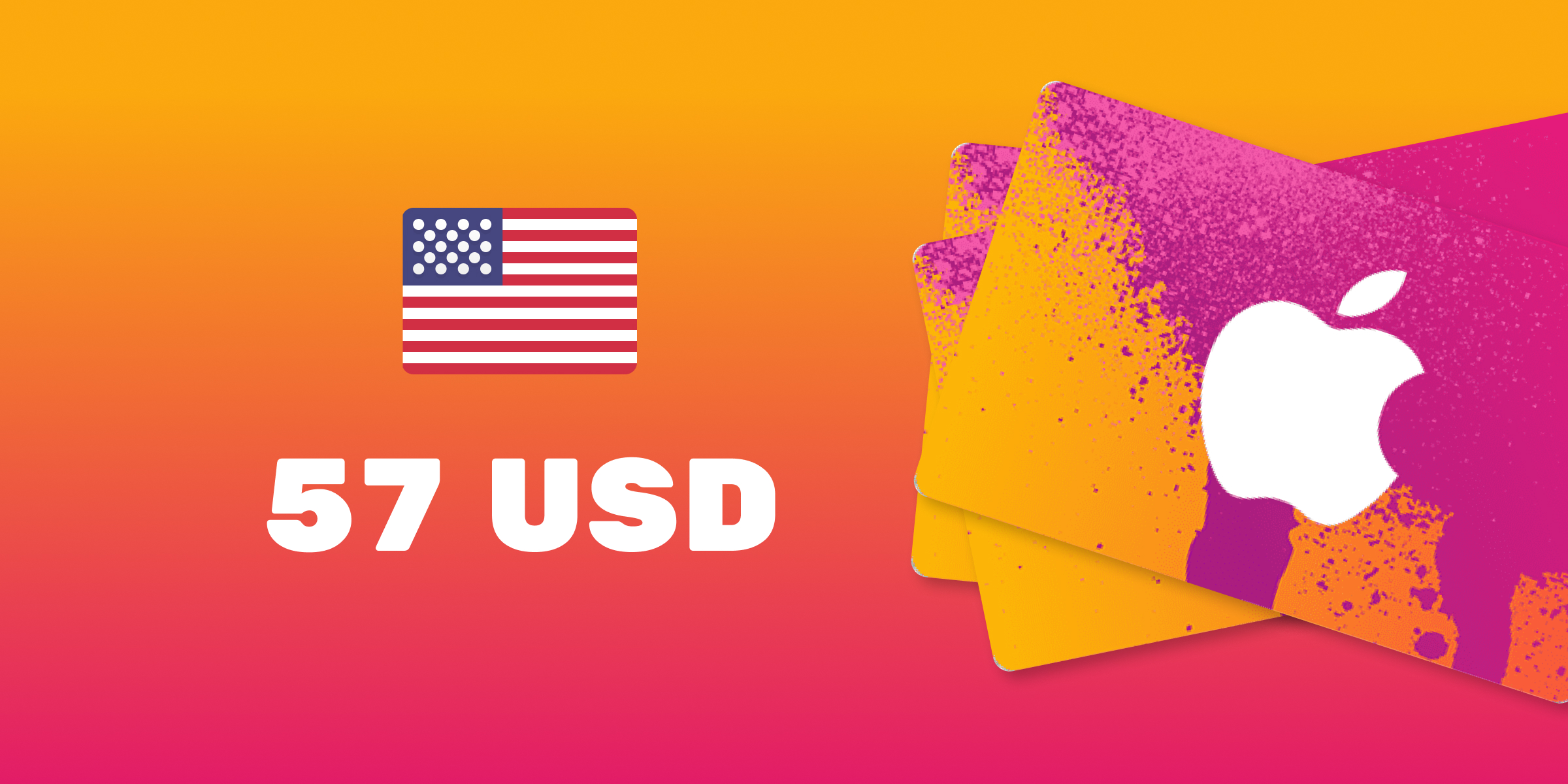 Apple iTunes Gift Card 57 USD