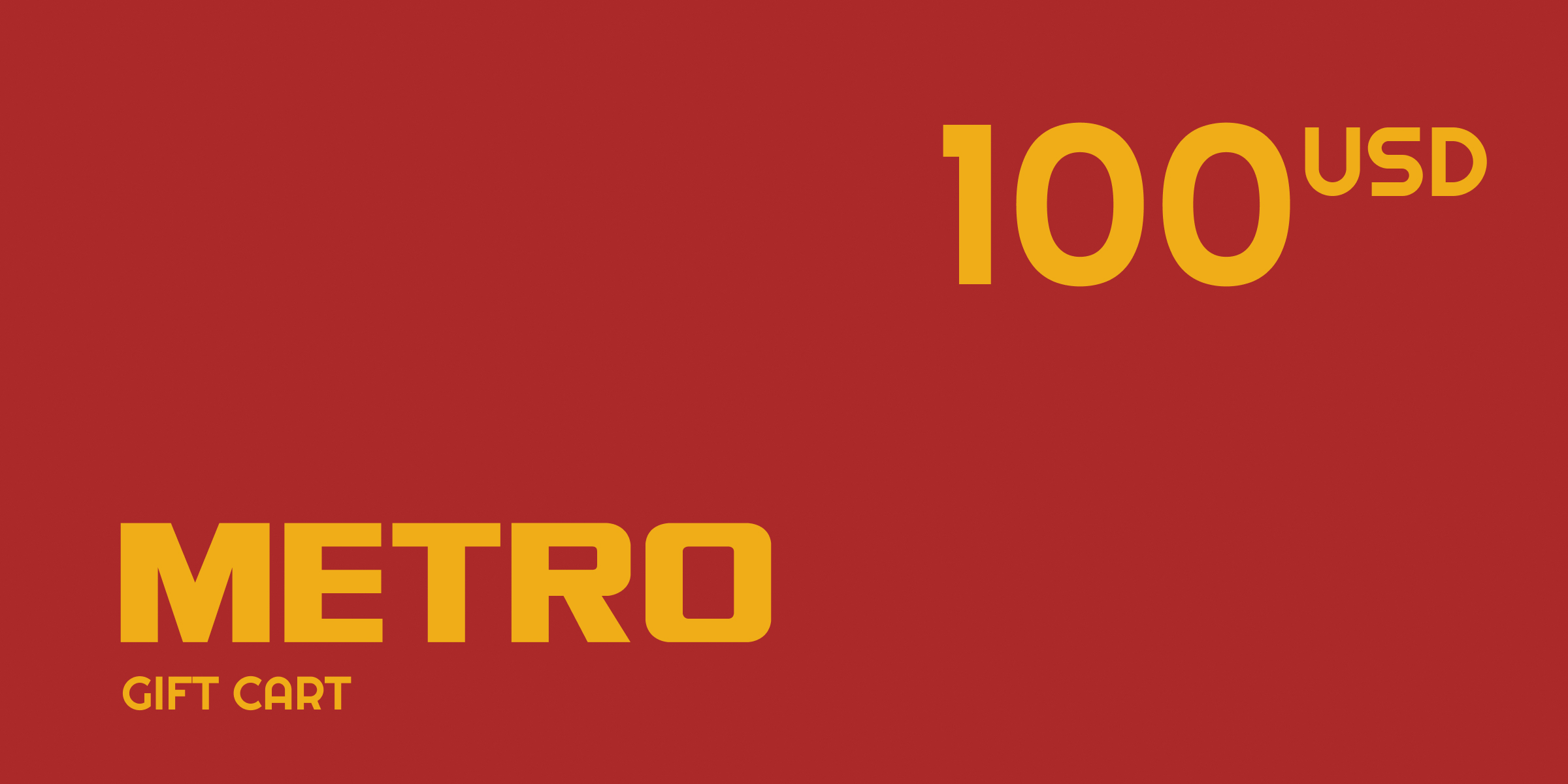 METRO Gift Card 100 USD