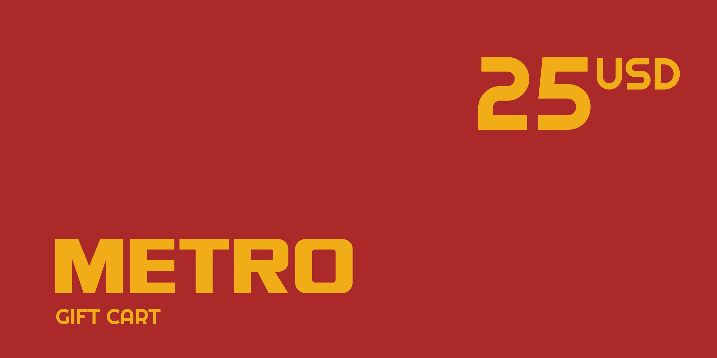 METRO Gift Card 25 USD