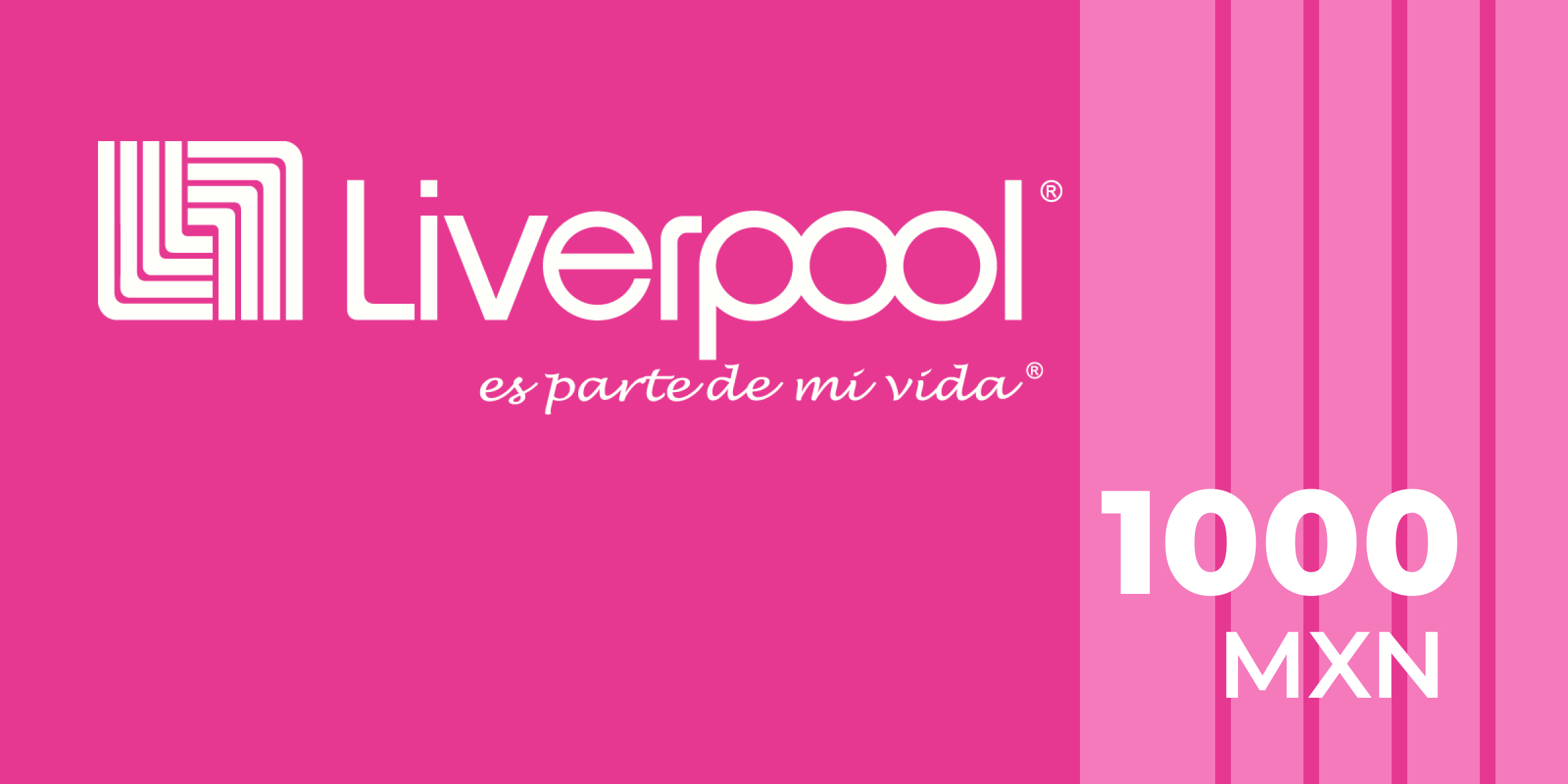 Liverpool Mexico Gift Card 1000 MXN Liverpool Mexico Gift Card 1000 MXN