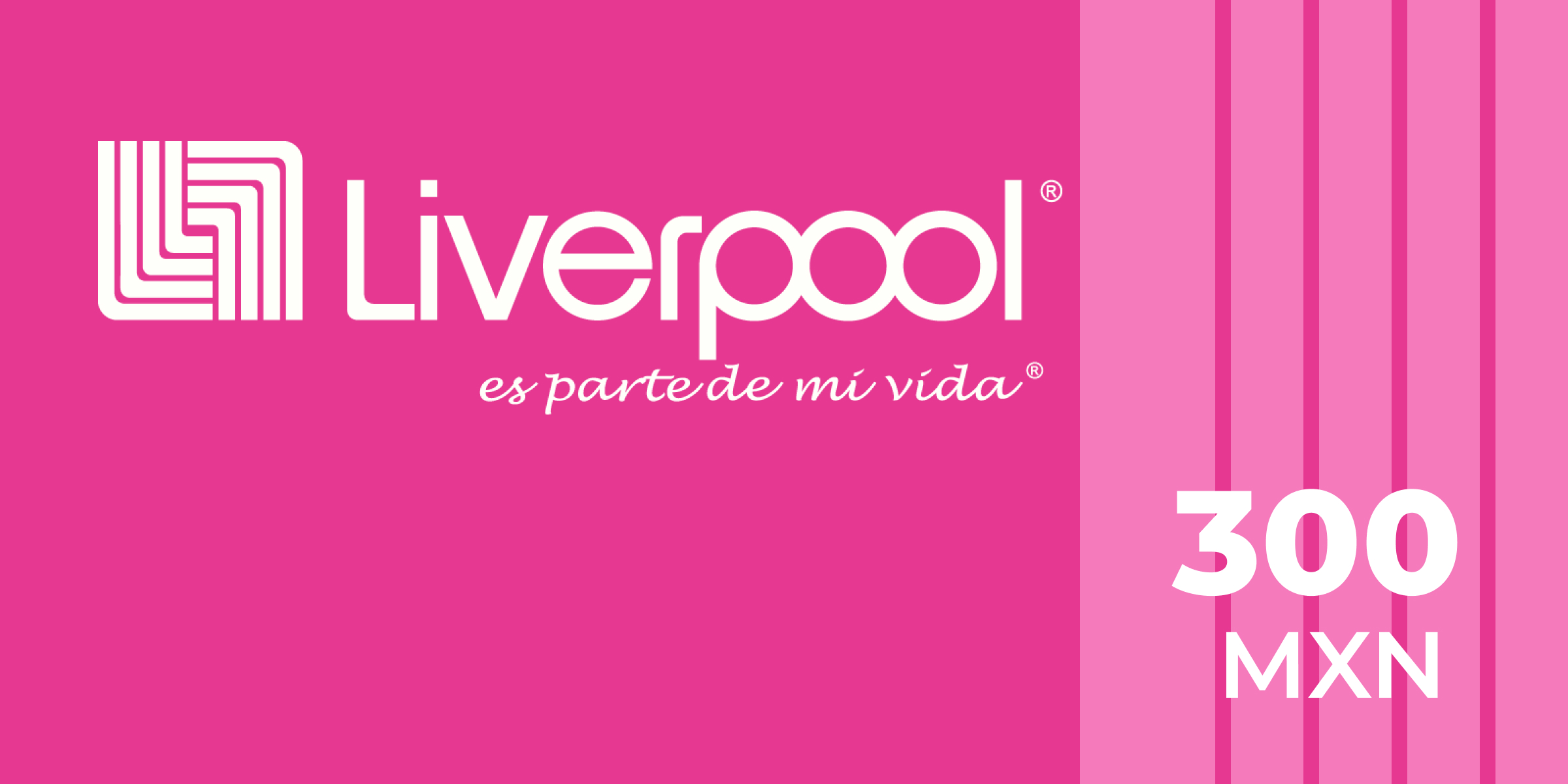 Liverpool Mexico Gift Card 300 MXN Liverpool Mexico Gift Card 300 MXN