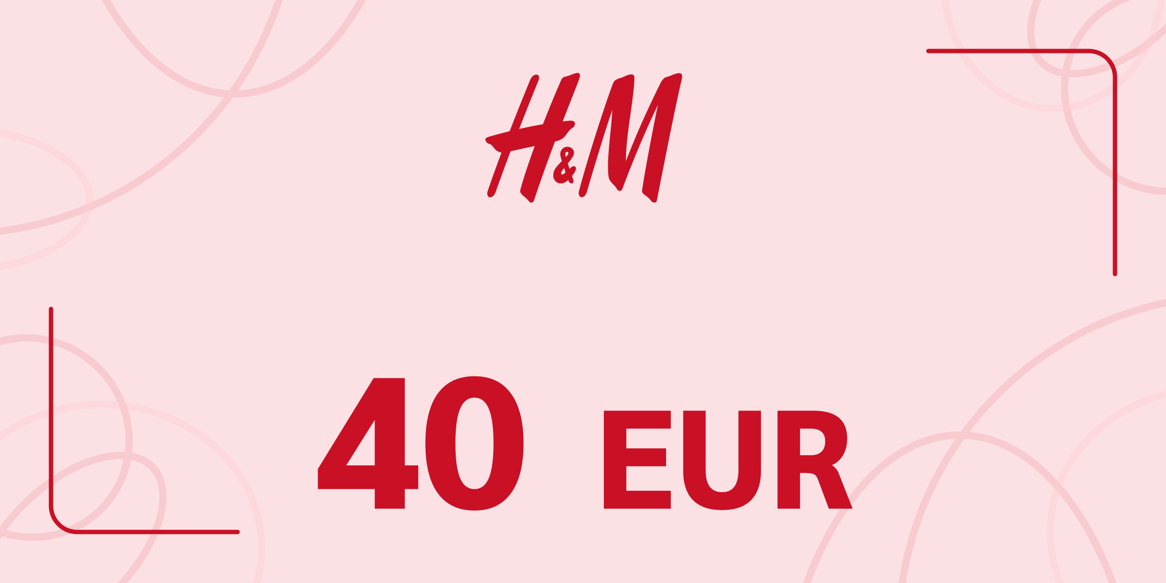H and M Gift Card 40 EUR