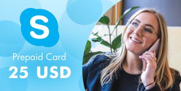 购买 Skype Prepaid Gift Card 25 USD