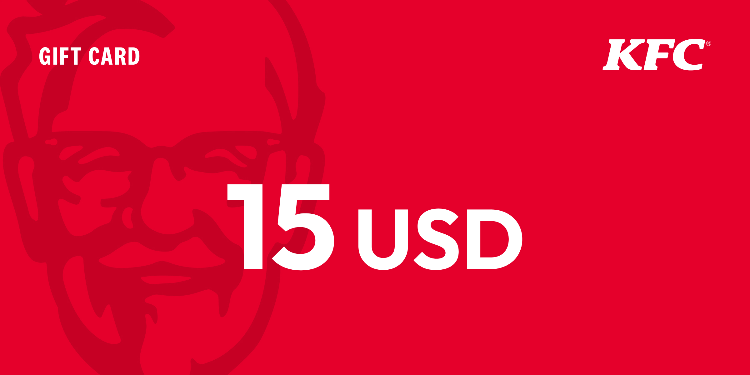 KFC Gift Card 15 USD