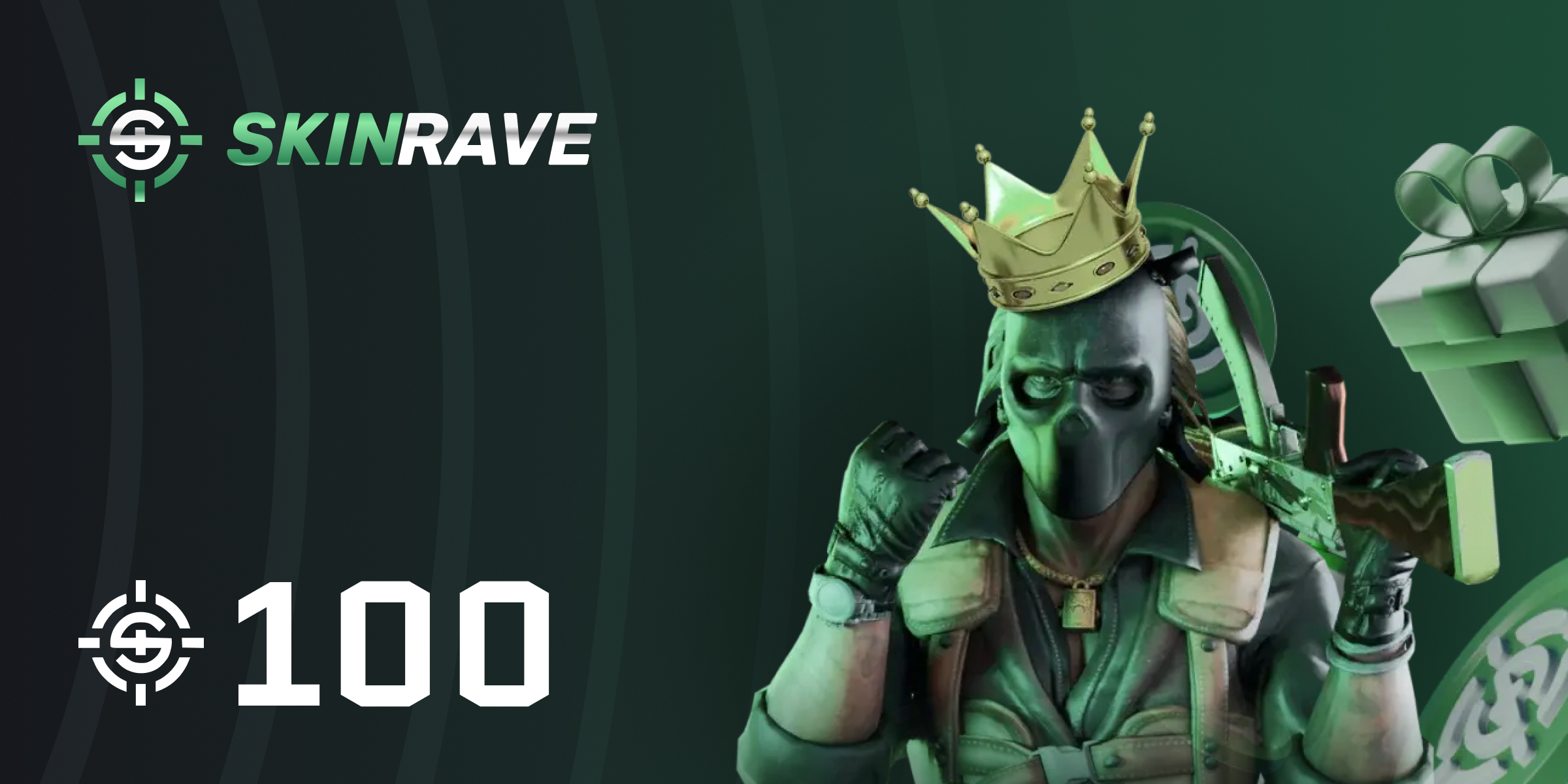 SkinRave gg 100 Tokens Gift Card