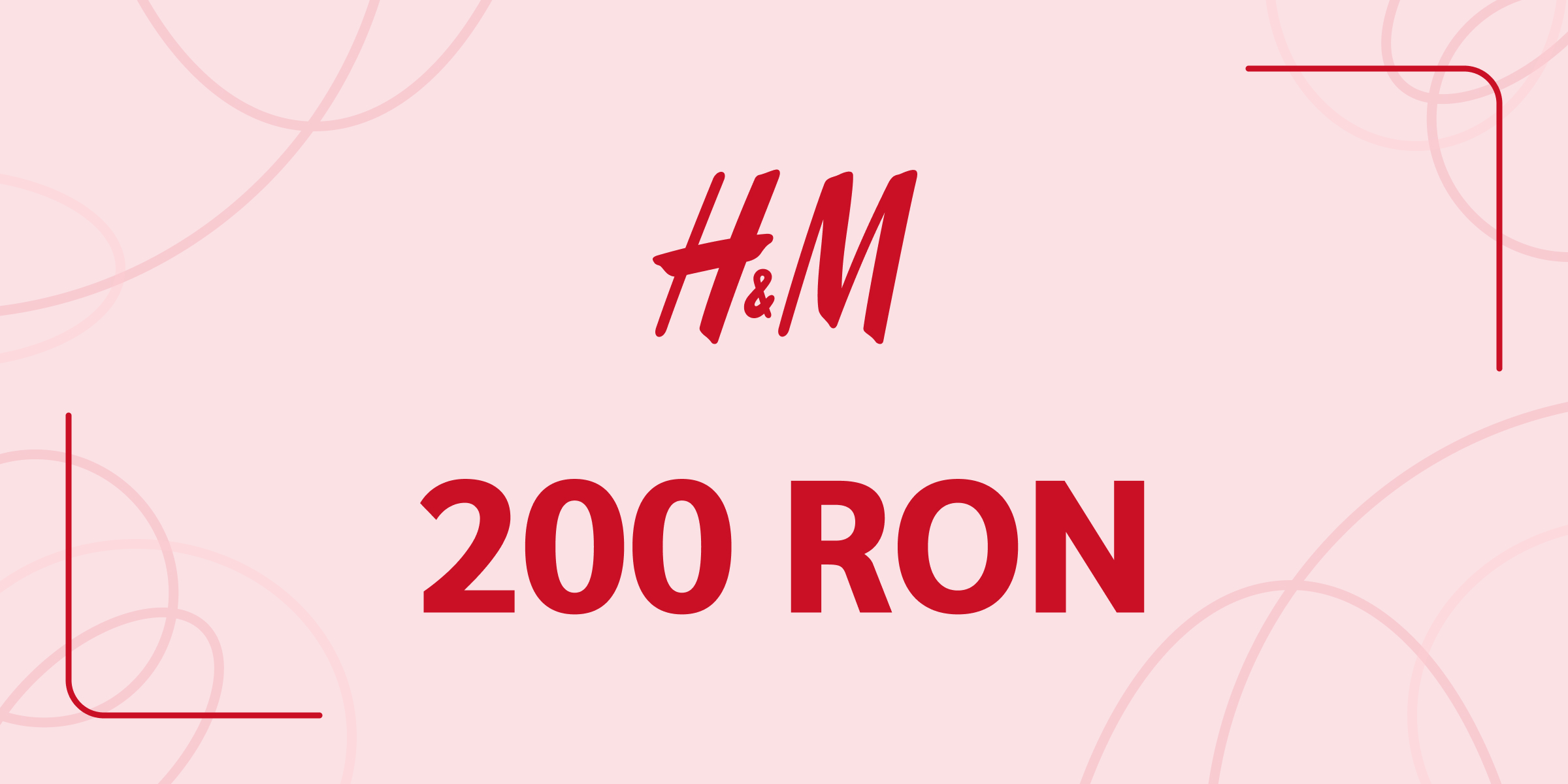 H and M Gift Card 200 RON