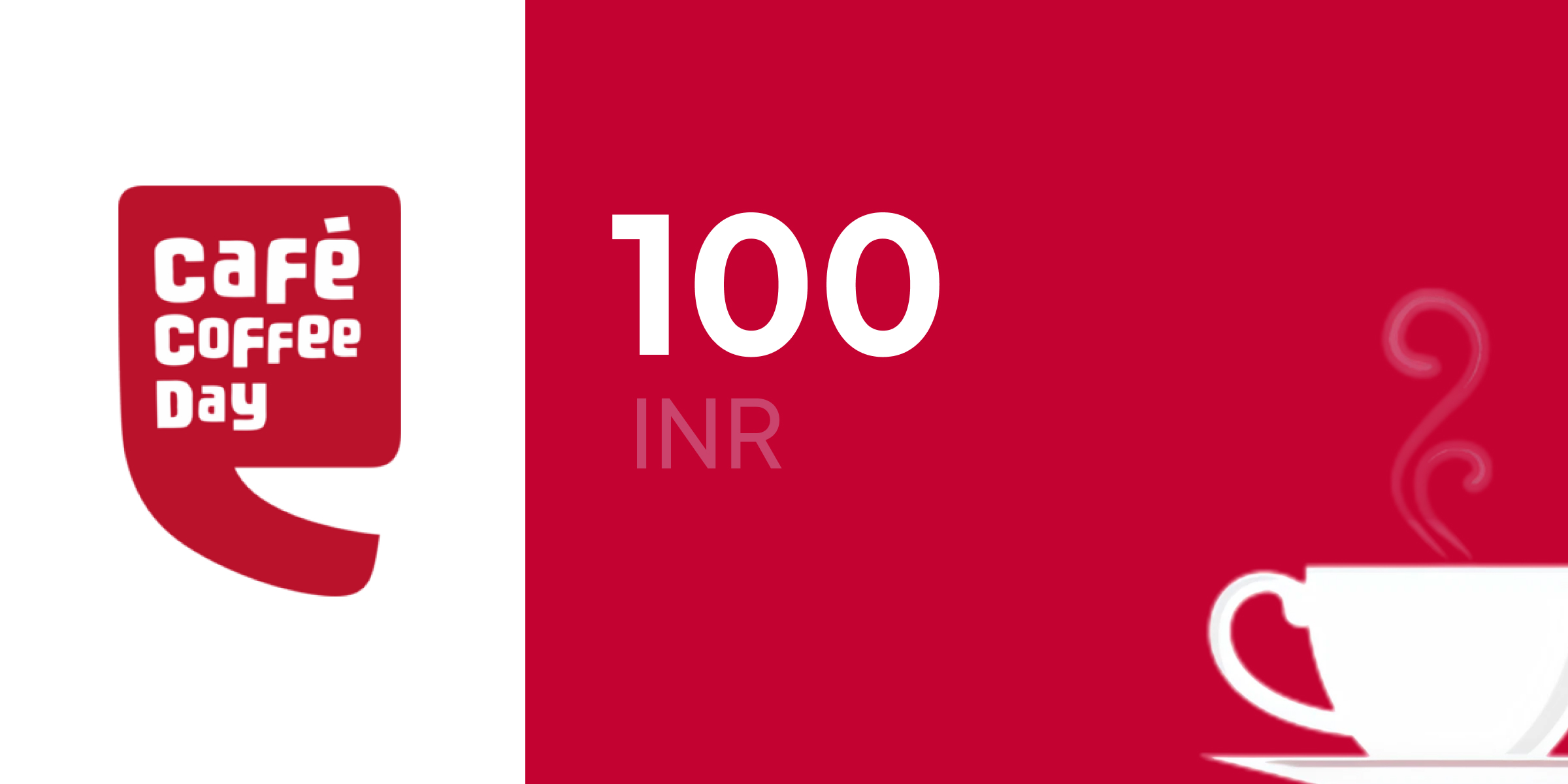 Cafe Coffee Day Gift Card 100 INR