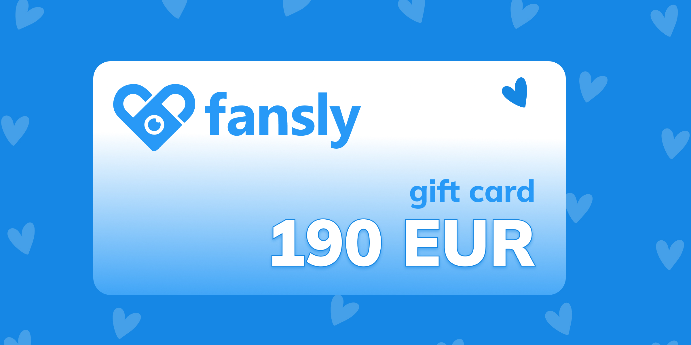 Fansly Gift Card 190 EUR