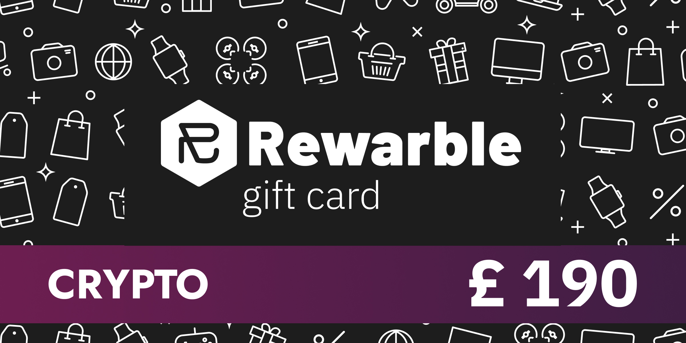 Rewarble Crypto Gift Card 190 GBP