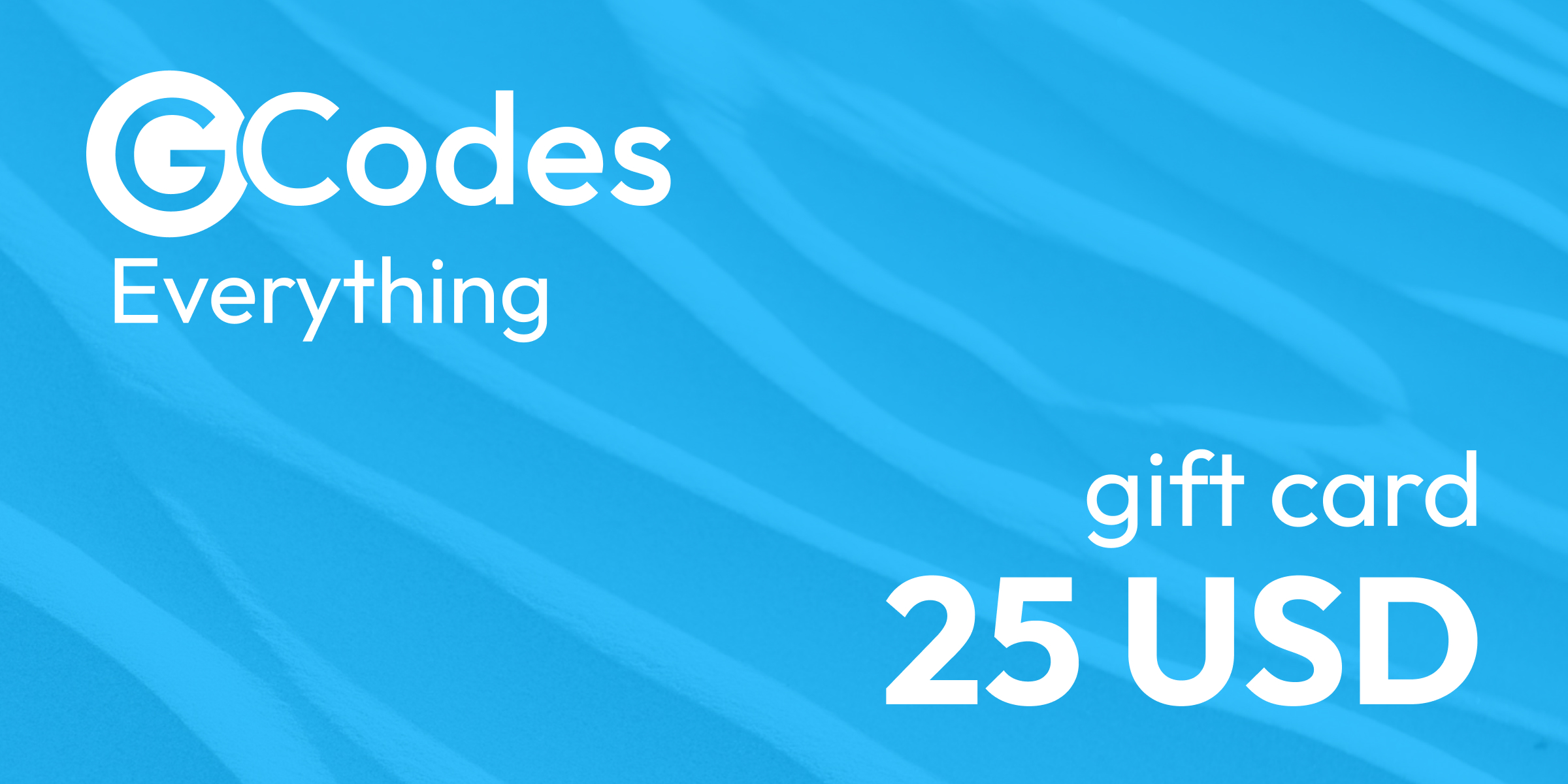 GCodes Global Everything Gift Card 25 USD