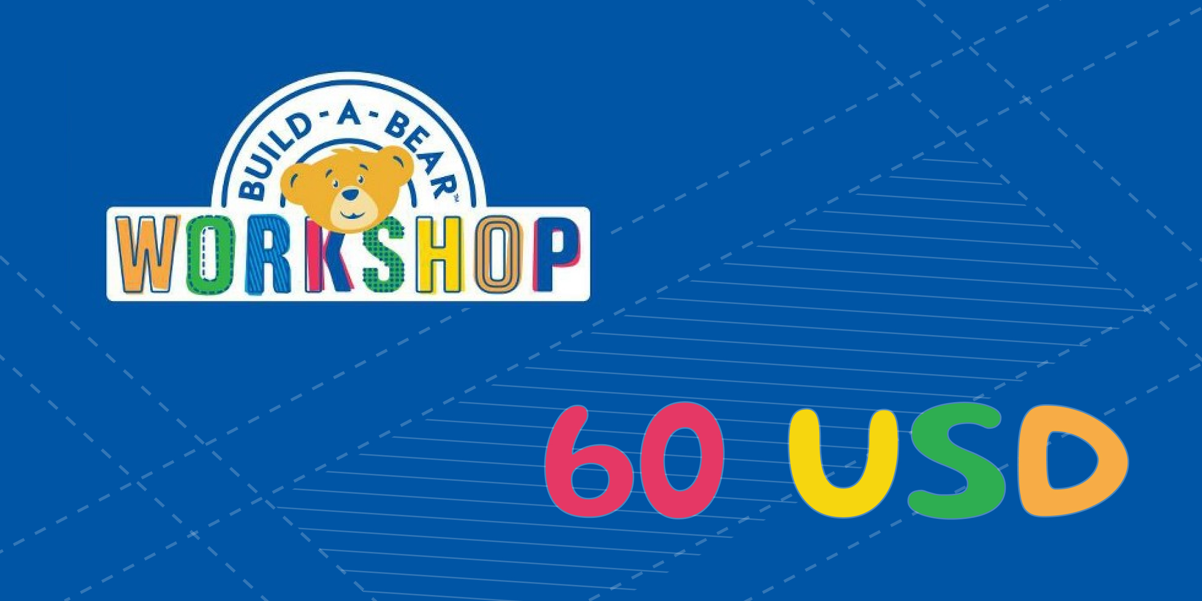 Build A Bear Gift Card 60 USD