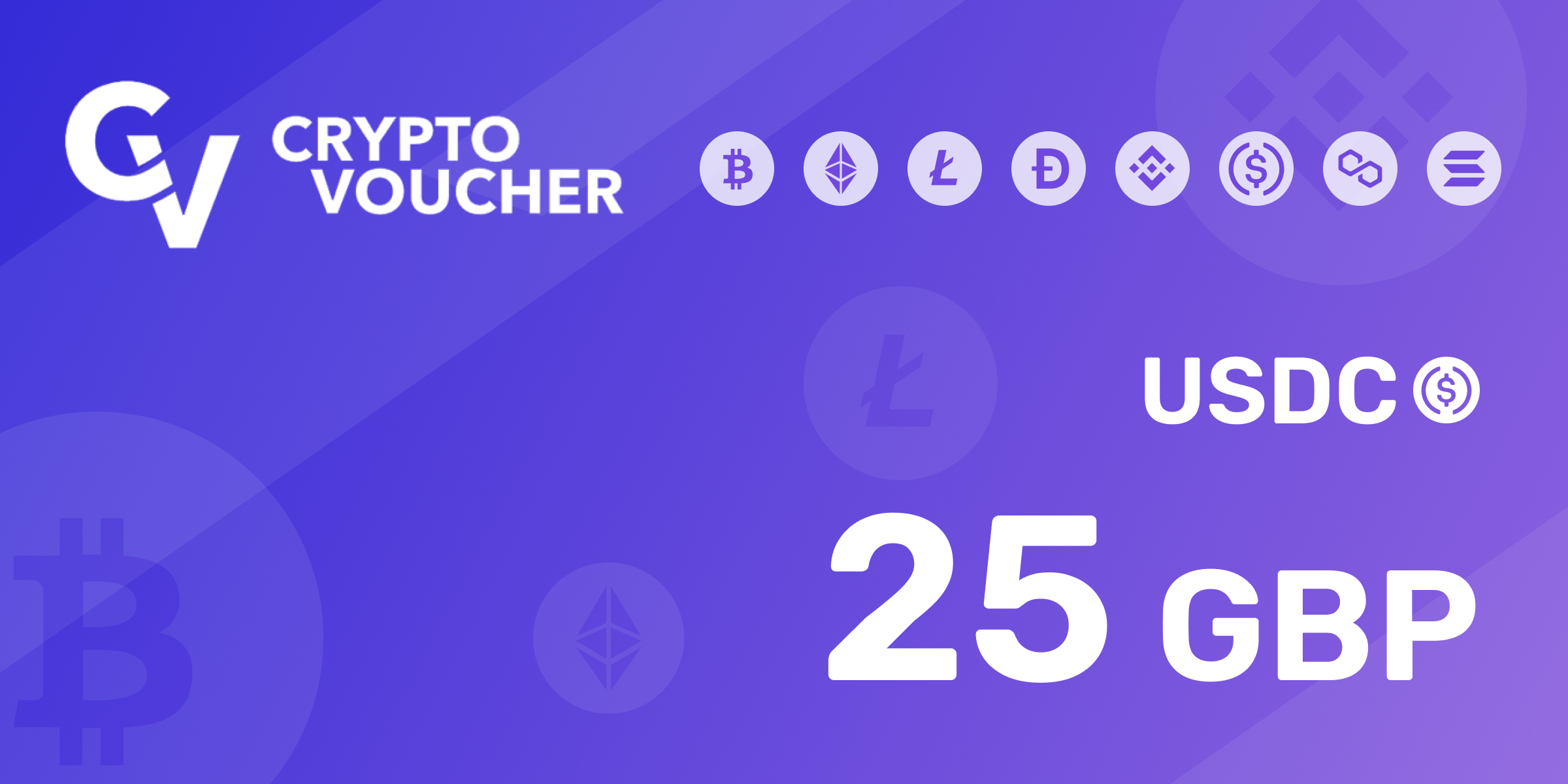 Crypto Voucher USDC 25 GBP
