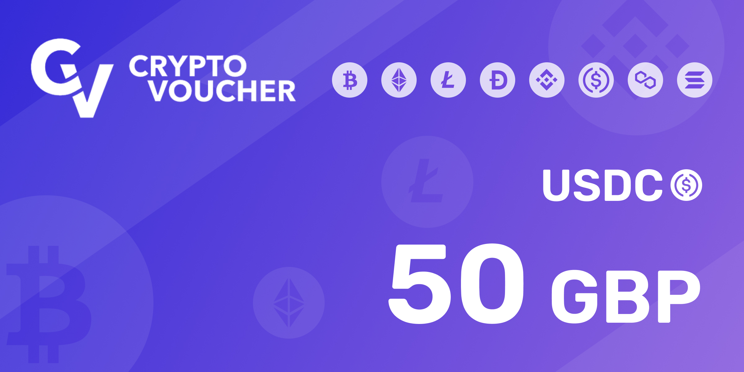 Crypto Voucher USDC 50 GBP