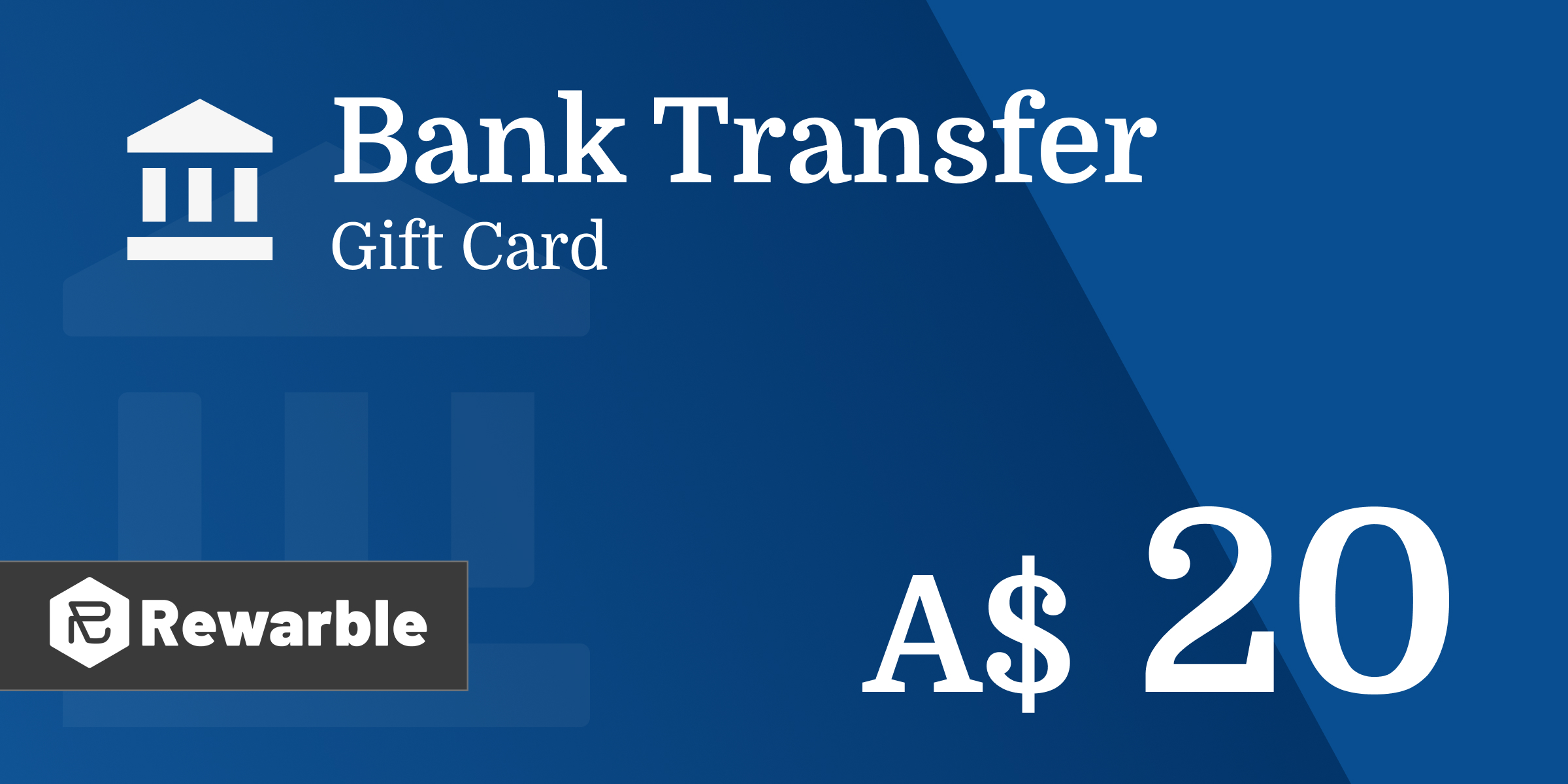 Bank Transfer Gift Card 20 AUD