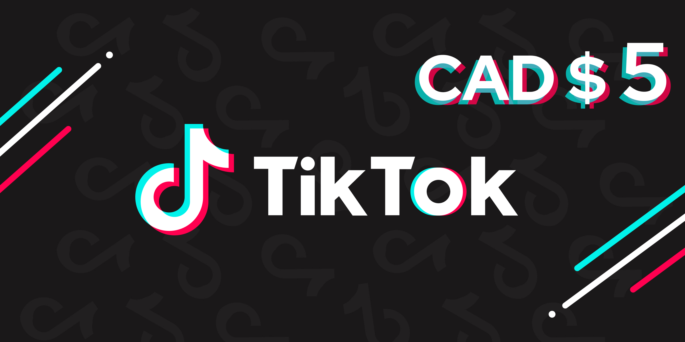 TikTok Gift Card 5 CAD