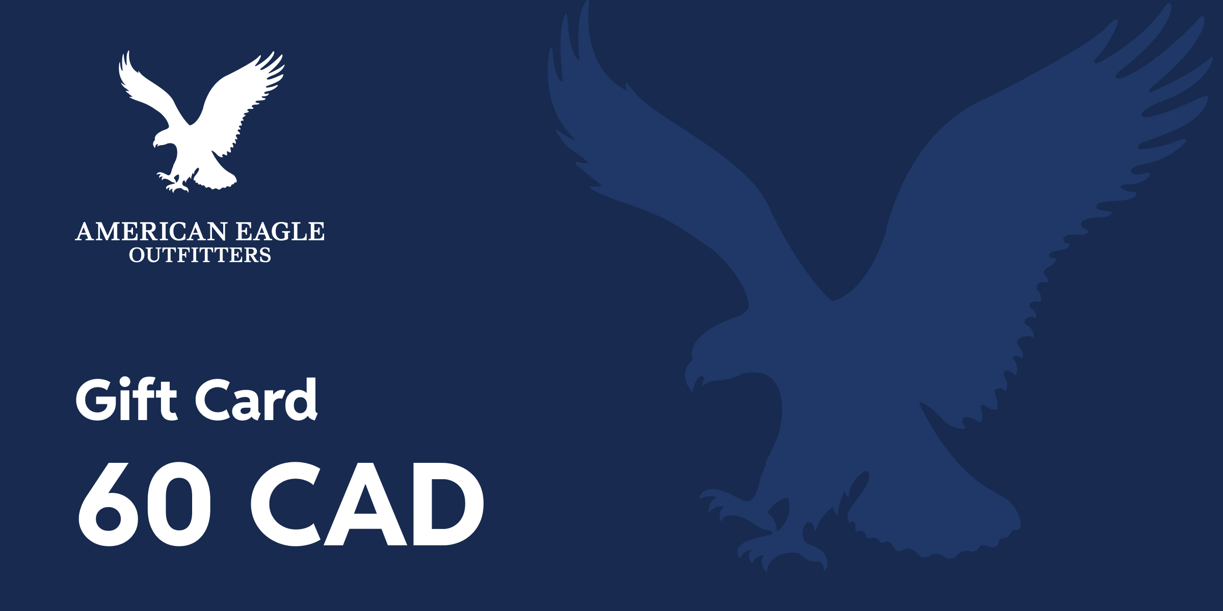American Eagle Outfitters Gift Card 60 CAD