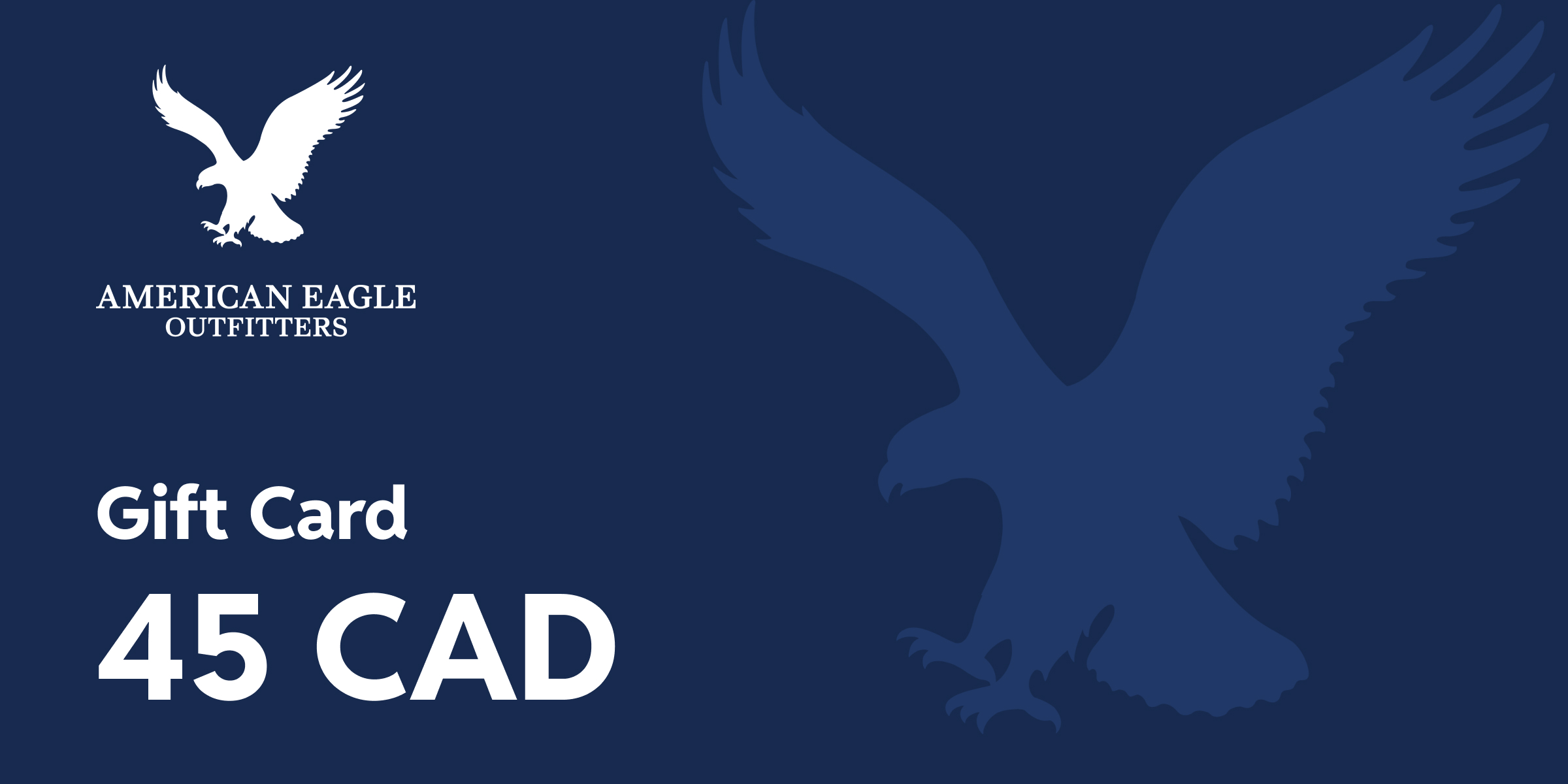 American Eagle Outfitters Gift Card 45 CAD