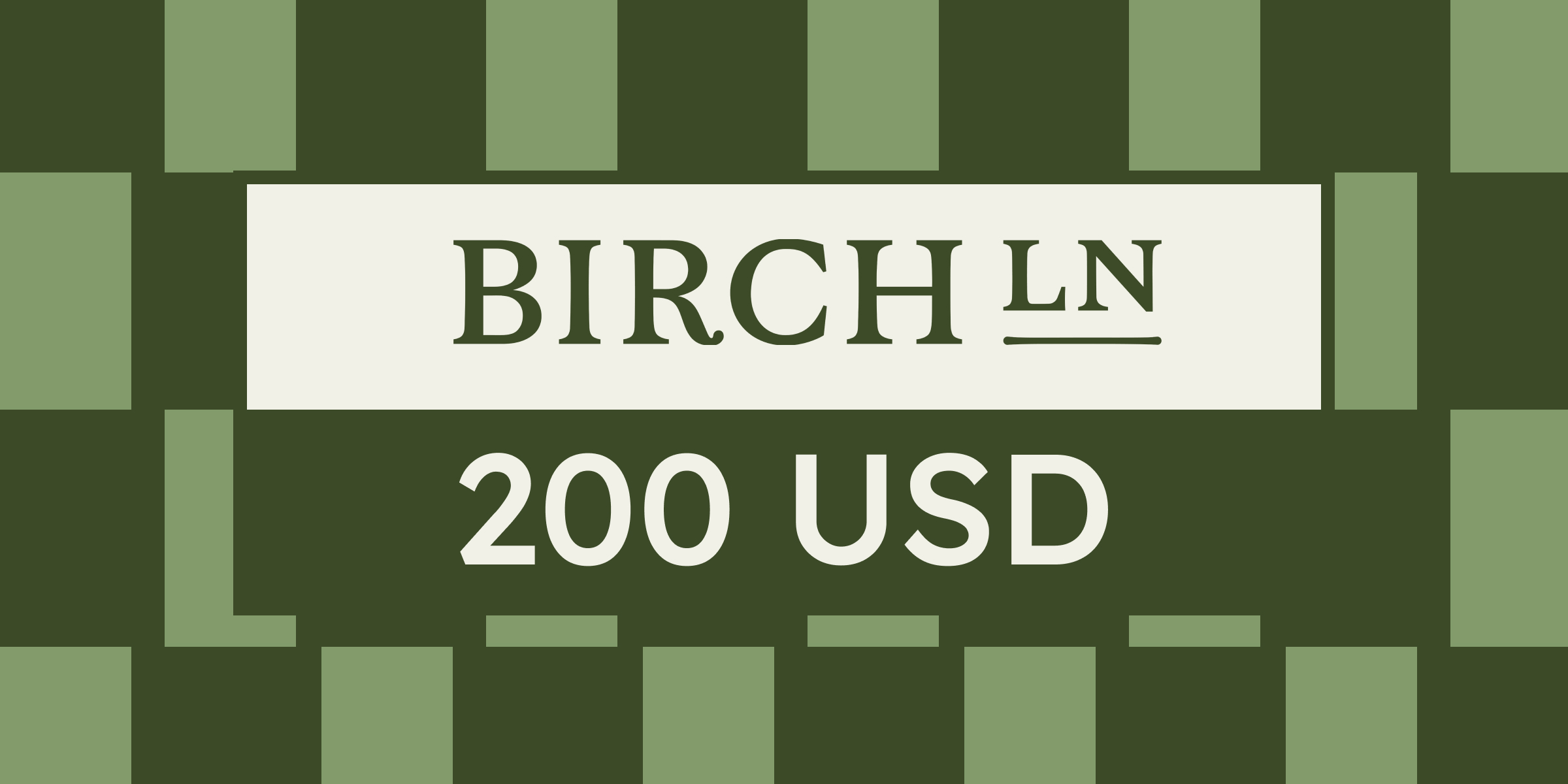 Birch Lane Gift Card 200 USD
