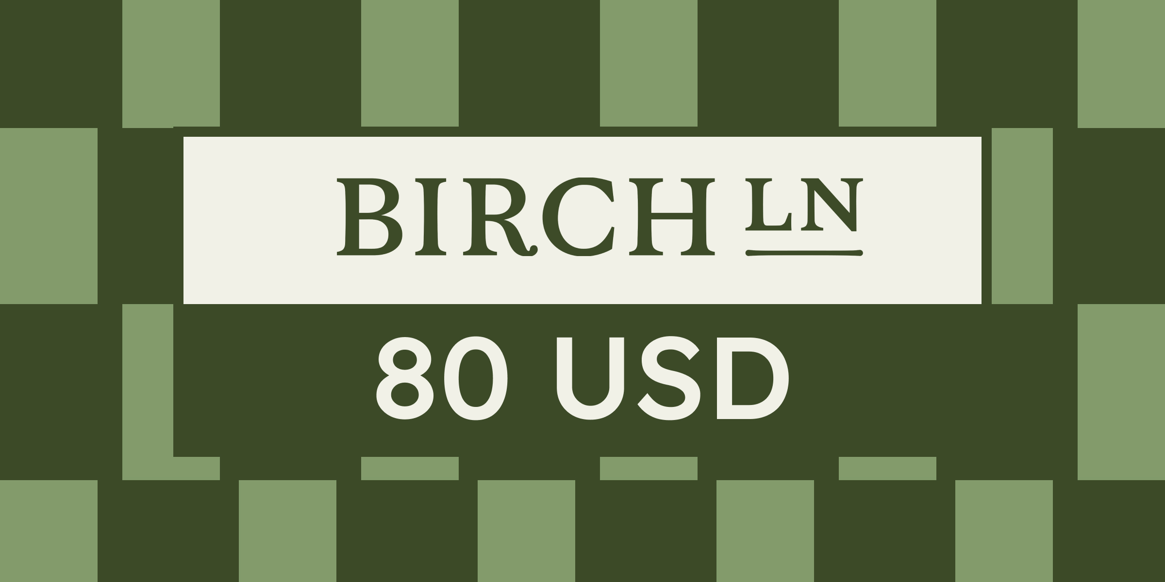 Birch Lane Gift Card 80 USD