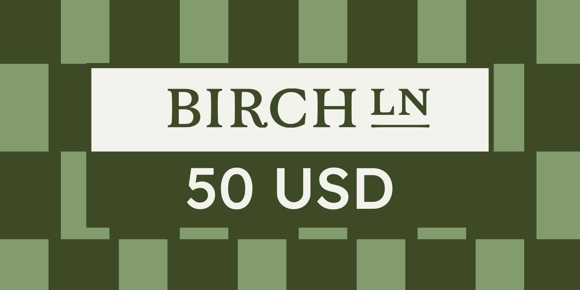 Birch Lane Gift Card 50 USD