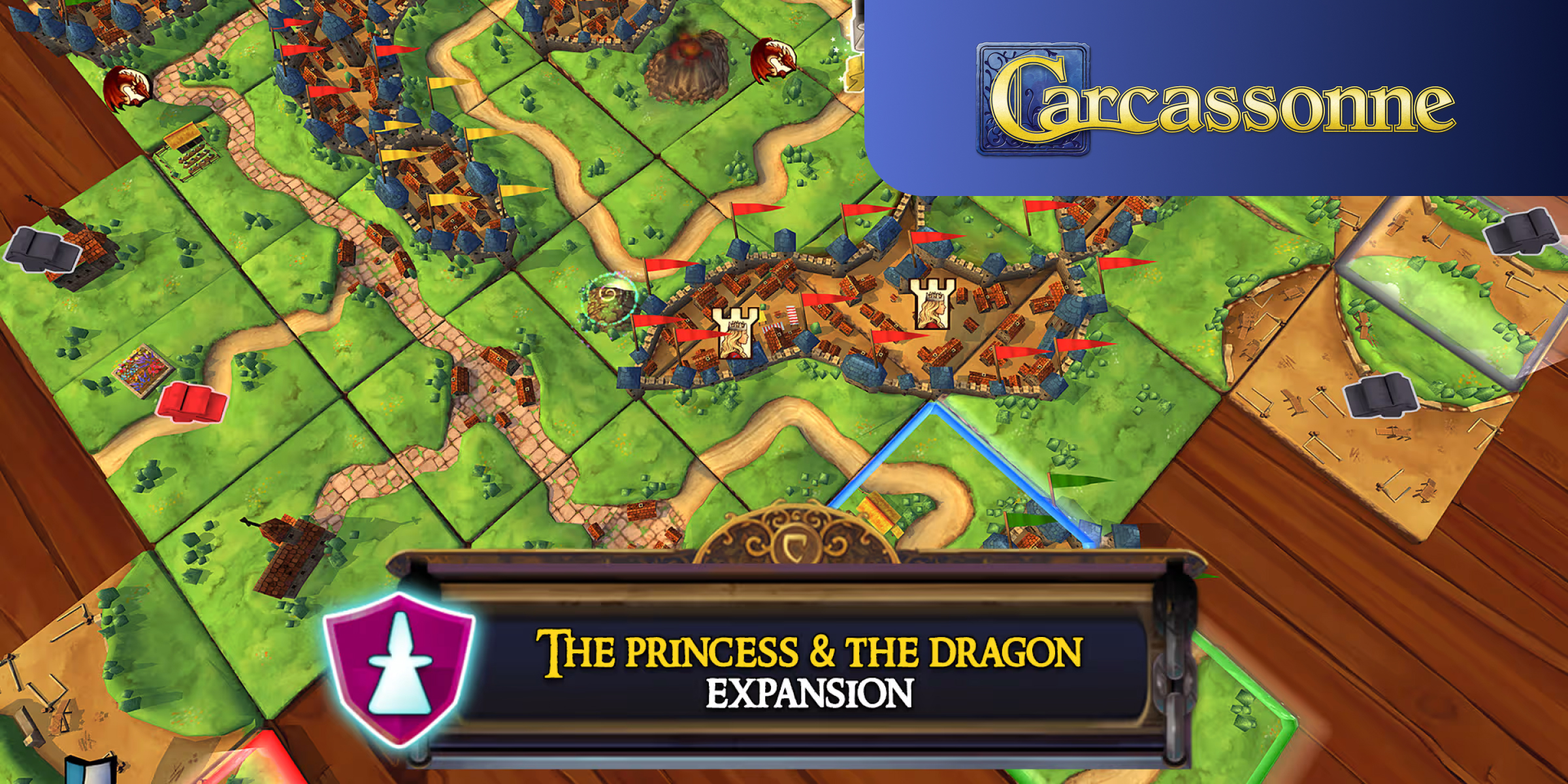Carcassonne The Official Board Game The Princess and the Dragon (PC)