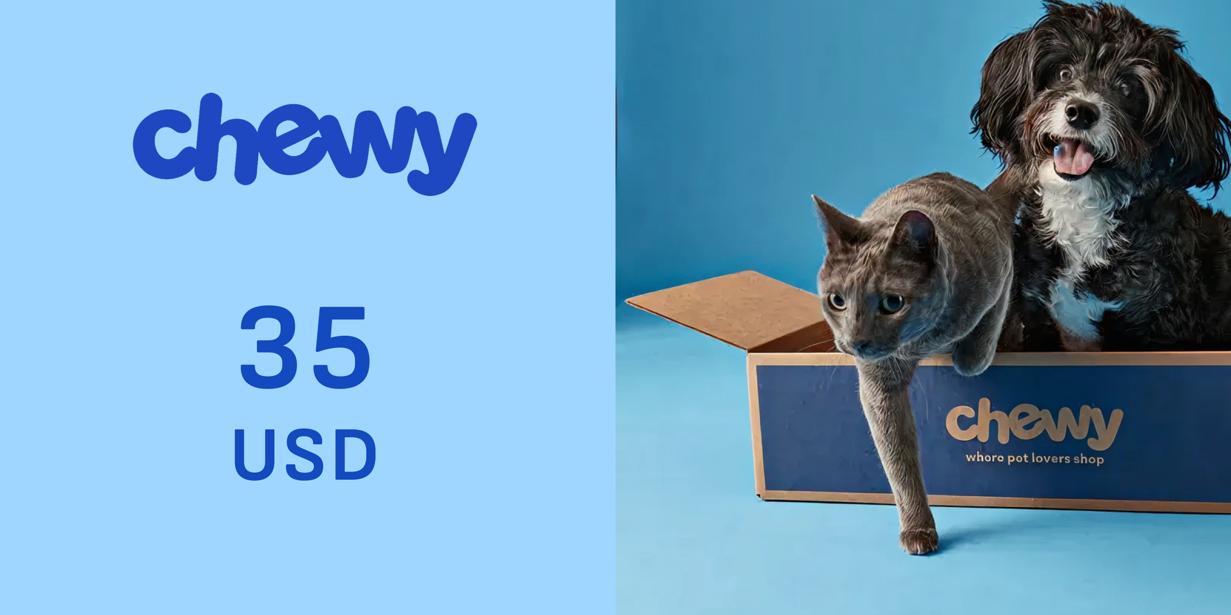 Chewy Gift Card 35 USD