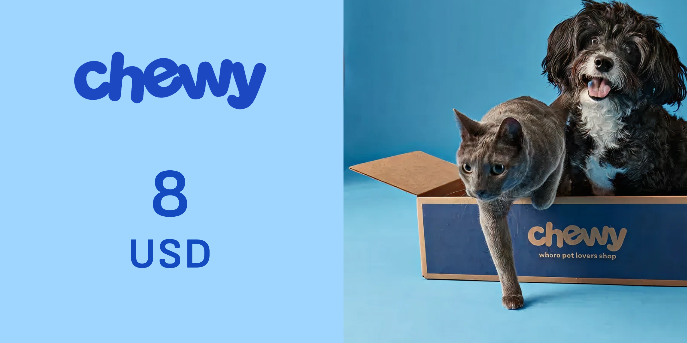 Chewy Gift Card 8 USD