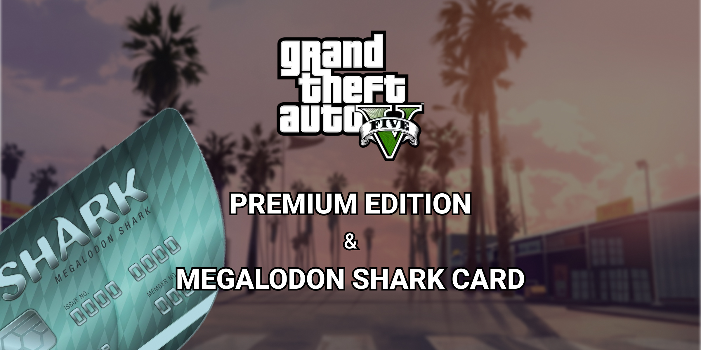 Grand Theft Auto V Premium  Megalodon Shark Card Bundle  (Xbox)