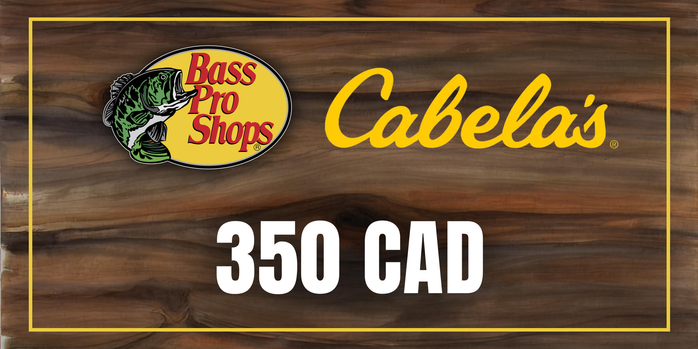 Bass Pro and Cabelas Gift Card 350 CAD