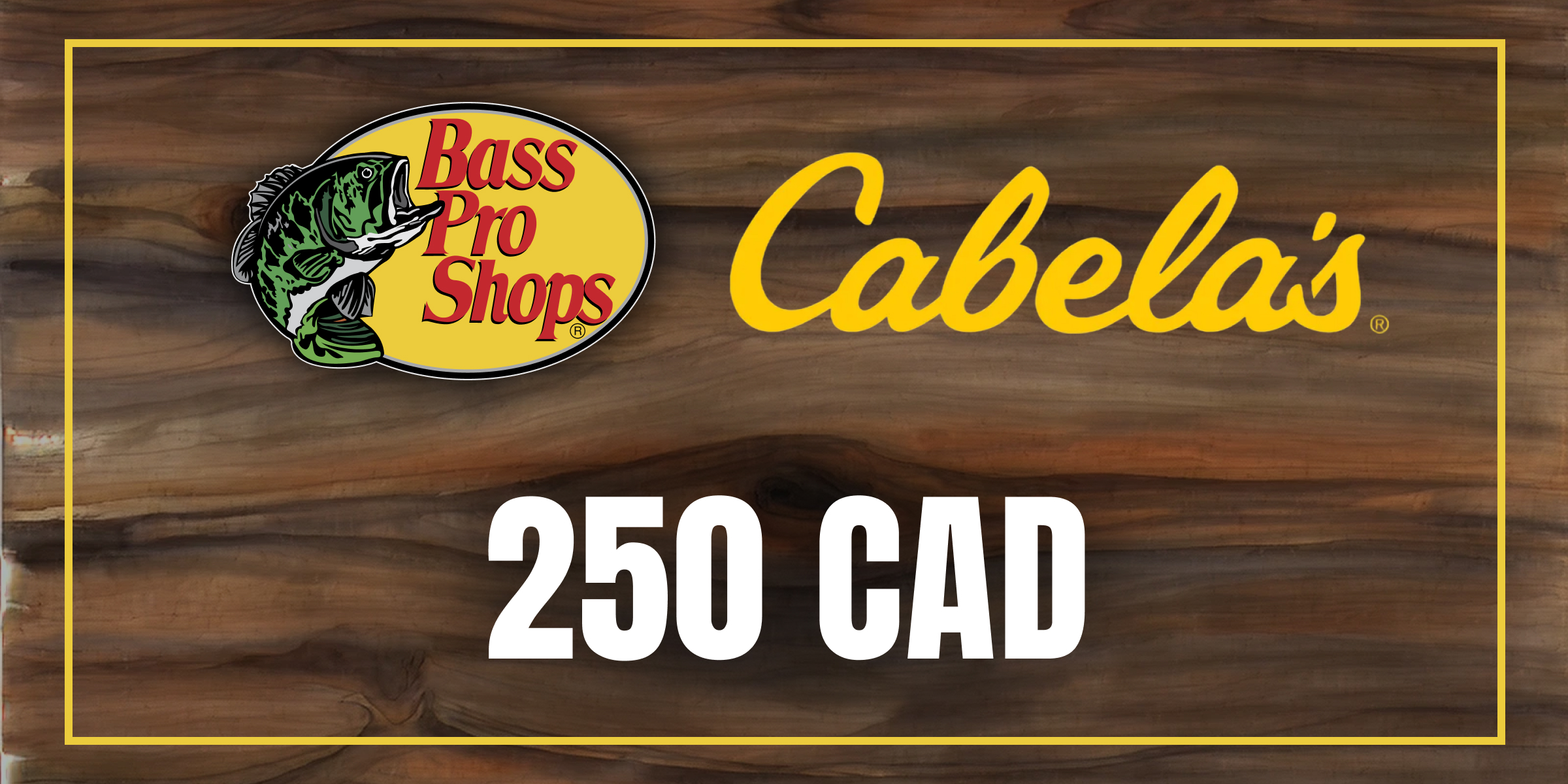 Bass Pro and Cabelas Gift Card 250 CAD