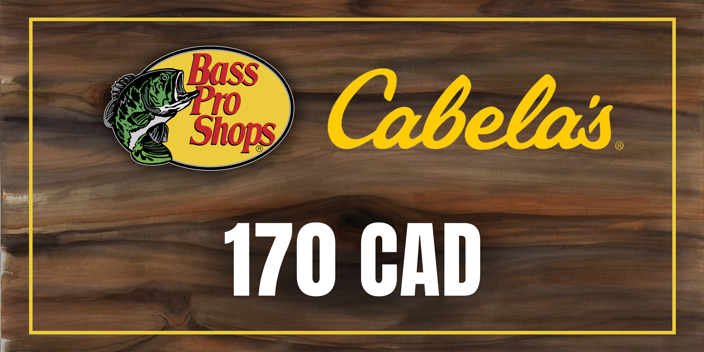 Bass Pro and Cabelas Gift Card 170 CAD