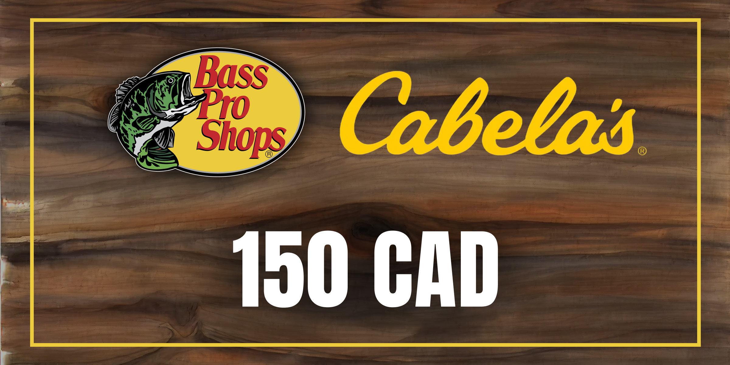 Bass Pro and Cabelas Gift Card 150 CAD