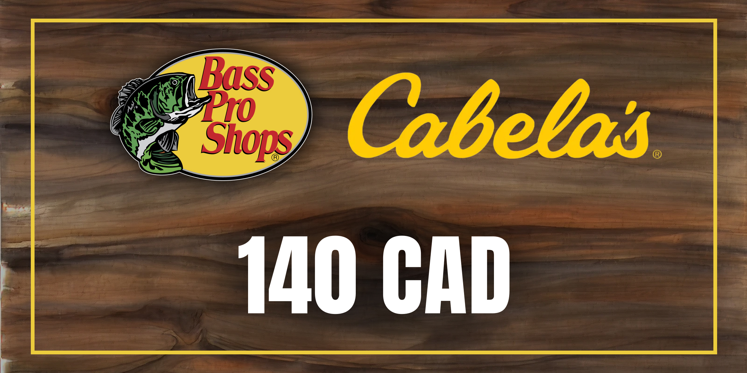 Bass Pro and Cabelas Gift Card 140 CAD