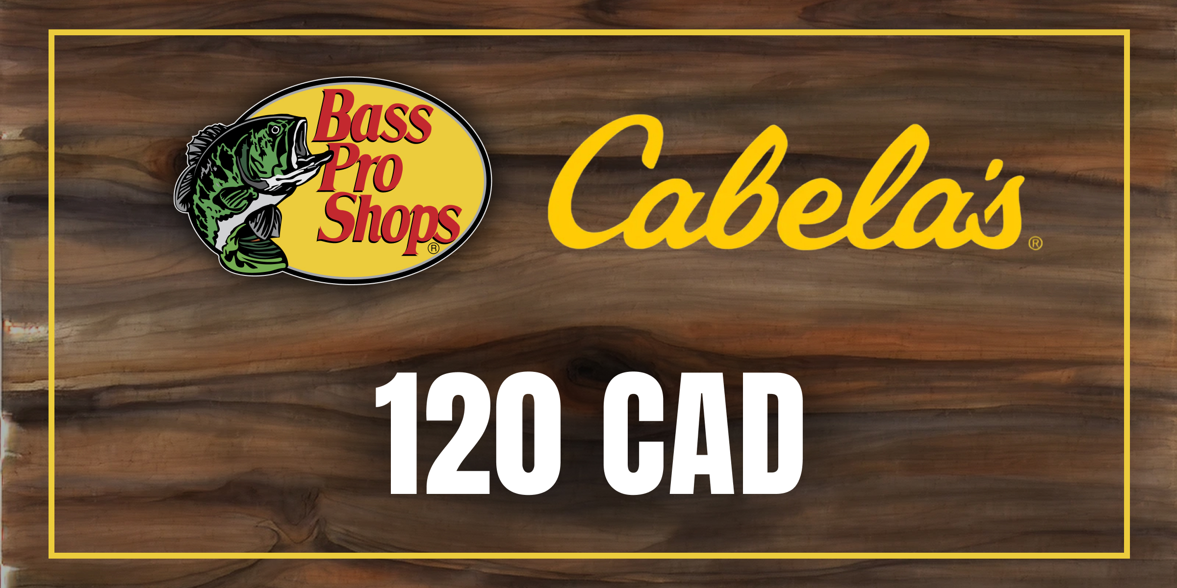 Bass Pro and Cabelas Gift Card 120 CAD