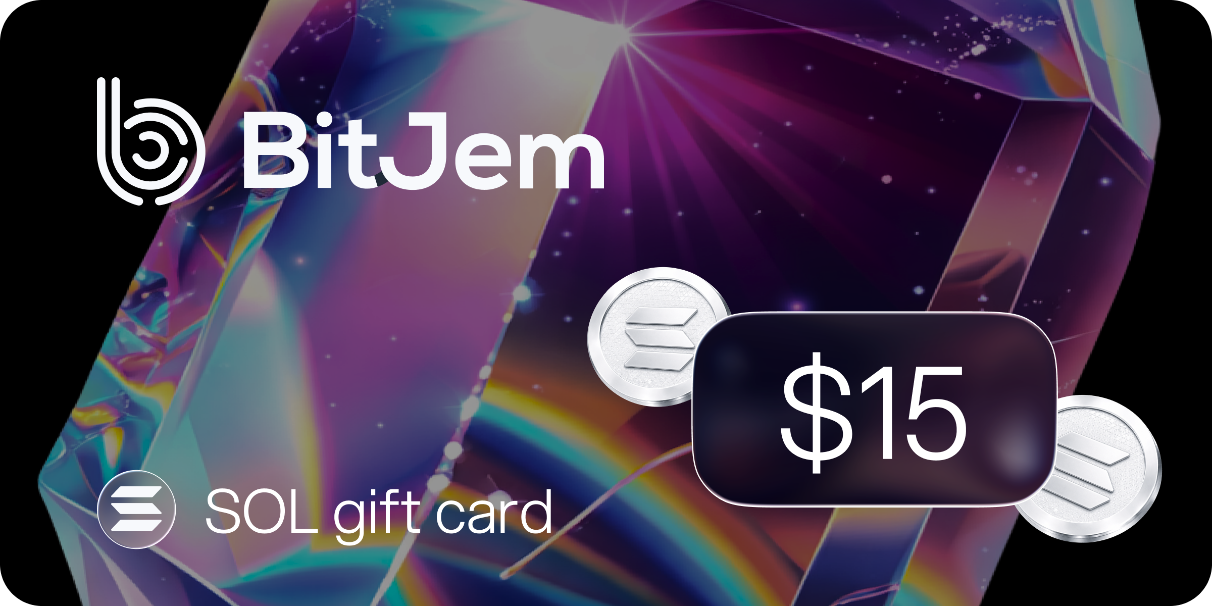 BitJem SOL Gift Card 15 USD