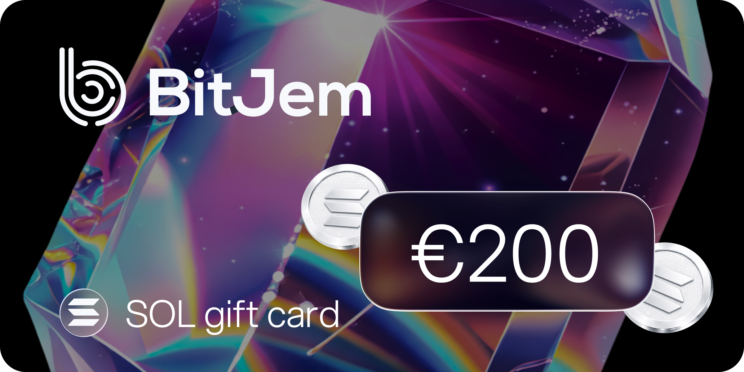 BitJem SOL Gift Card 200 EUR