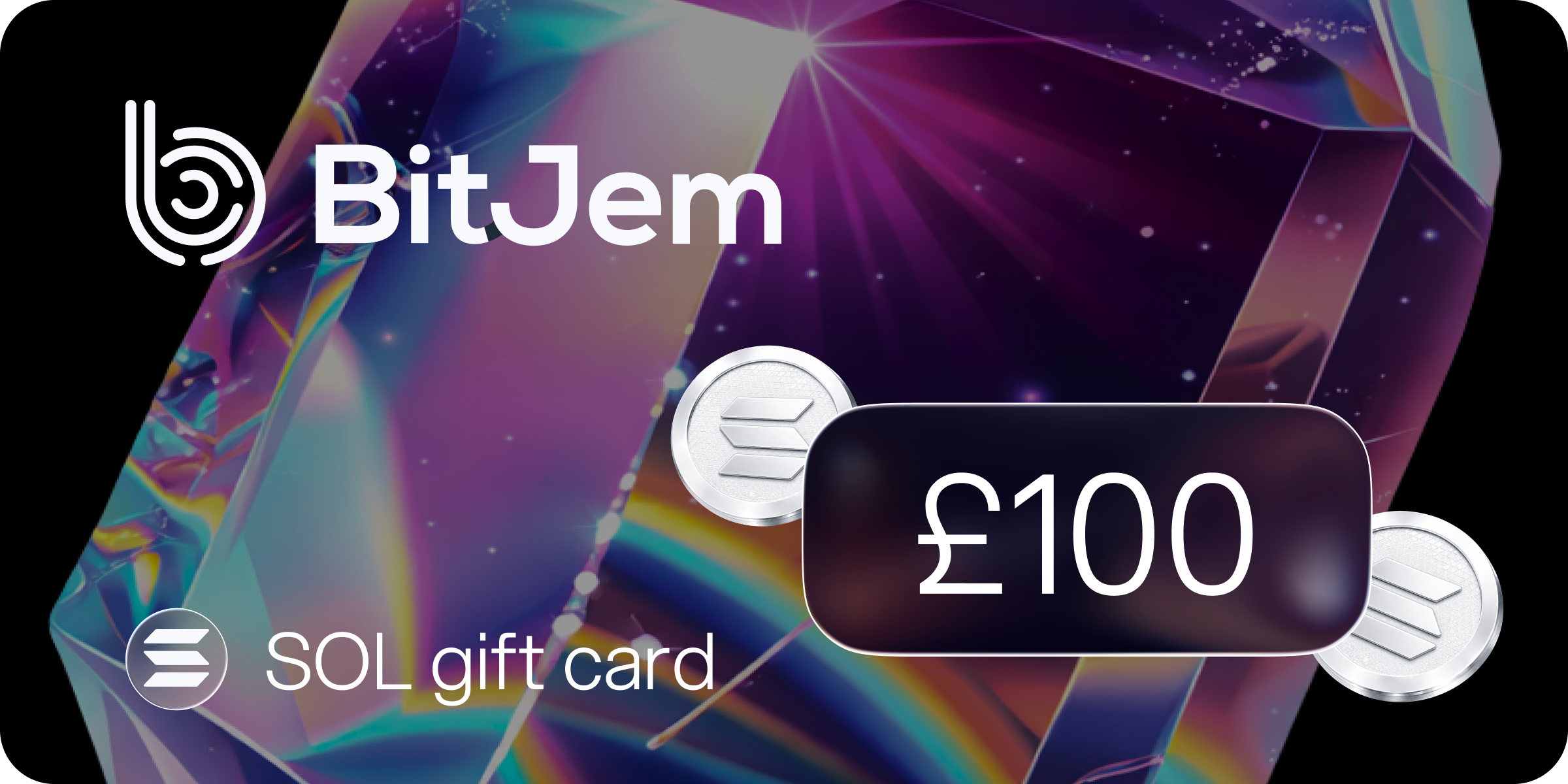 BitJem SOL Gift Card 100 GBP