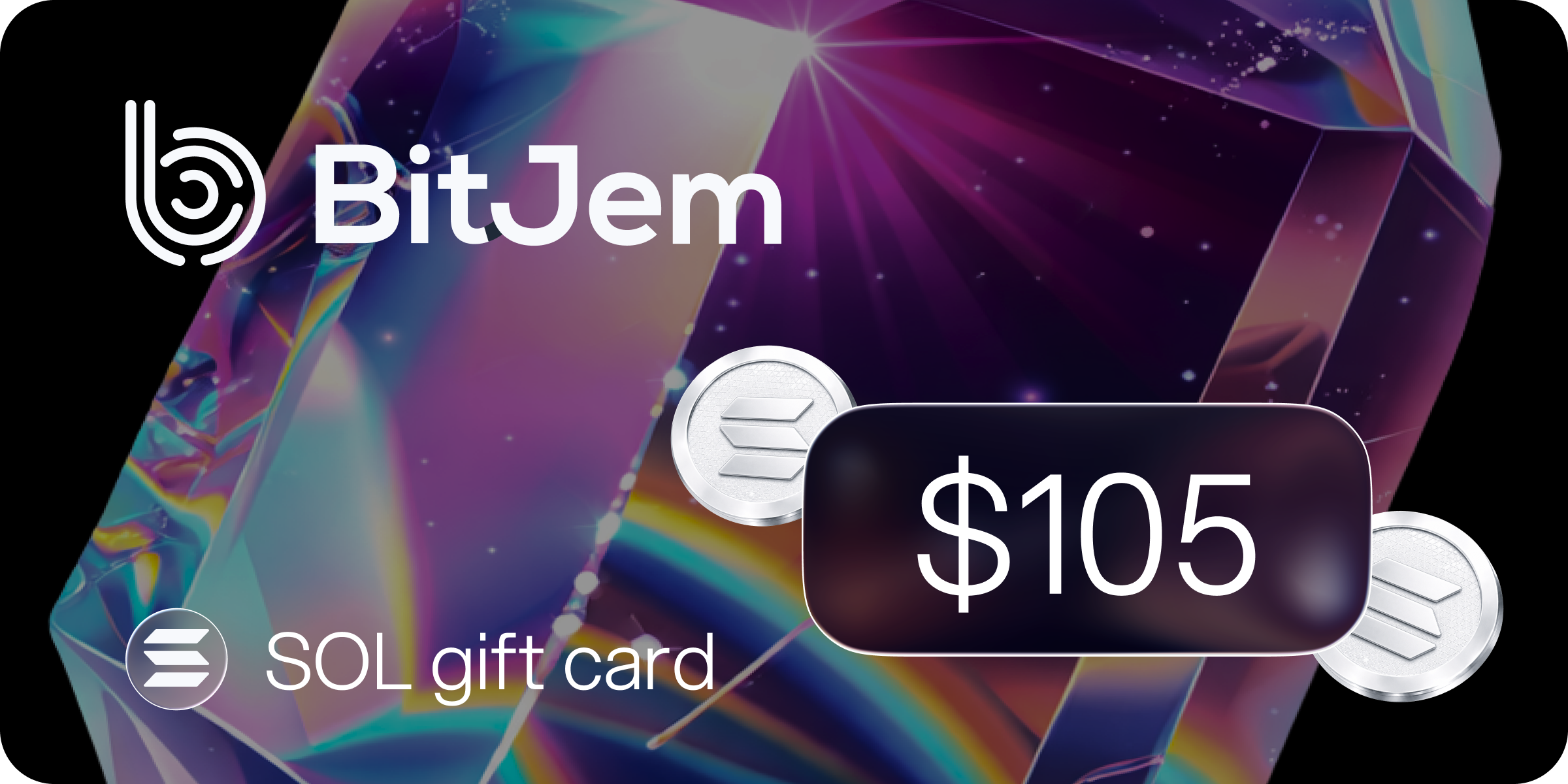BitJem SOL Gift Card 105 USD