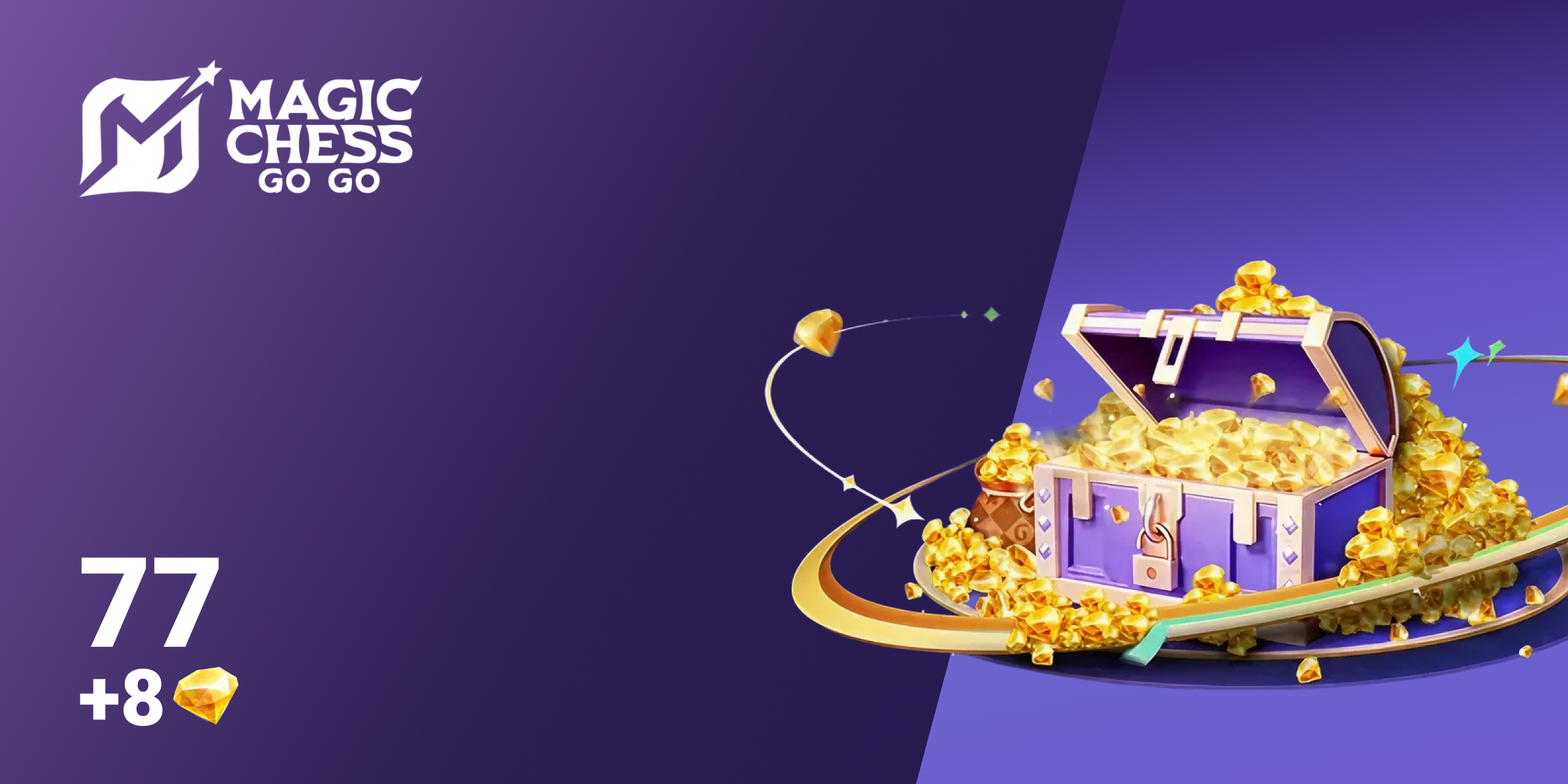 Magic Chess Go Go 77 plus 8 Diamonds