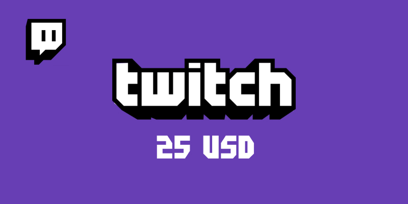 Twitch Gift Card 25 USD
