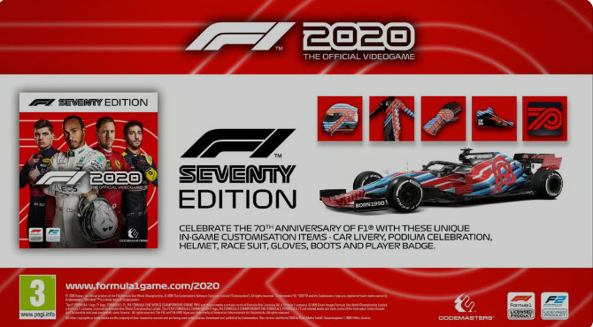 F1 2020 SEVENTY EDITION (PS4)