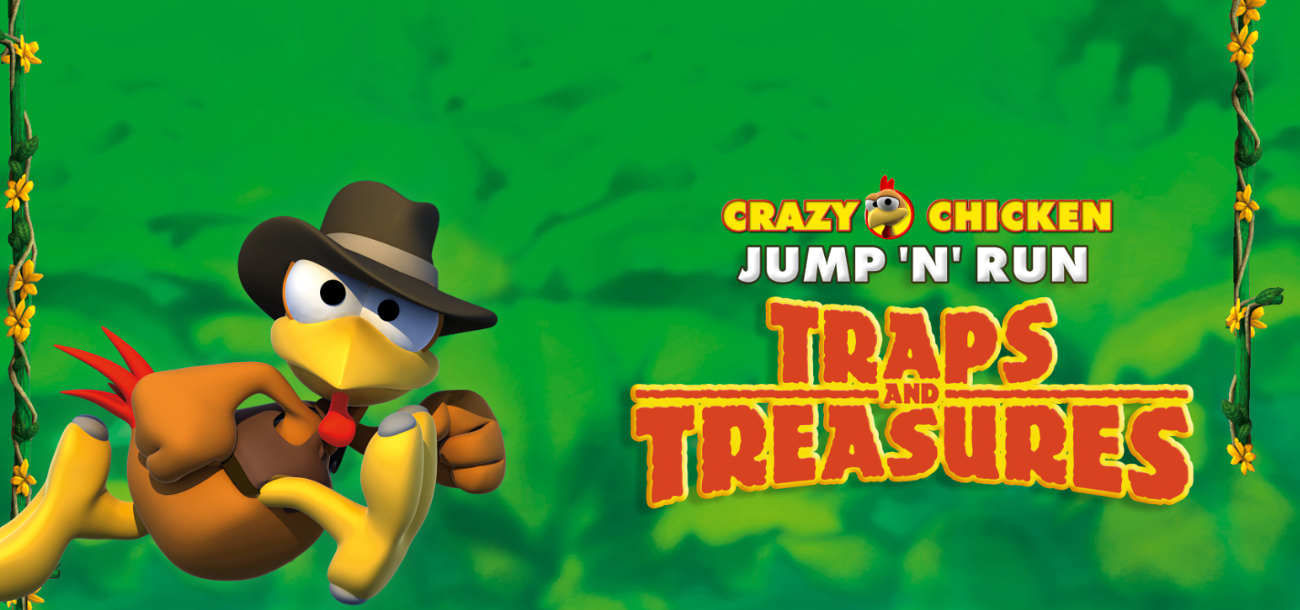 Crazy Chicken Jump n Run Traps and Treasures (PS4)