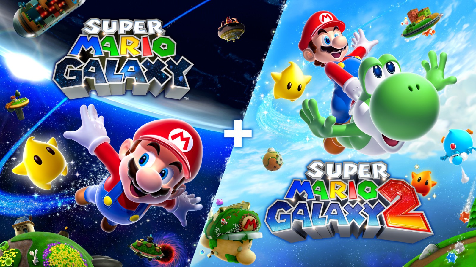 Super Mario Galaxy plus Super Mario Galaxy 2 (Nintendo Switch Account)