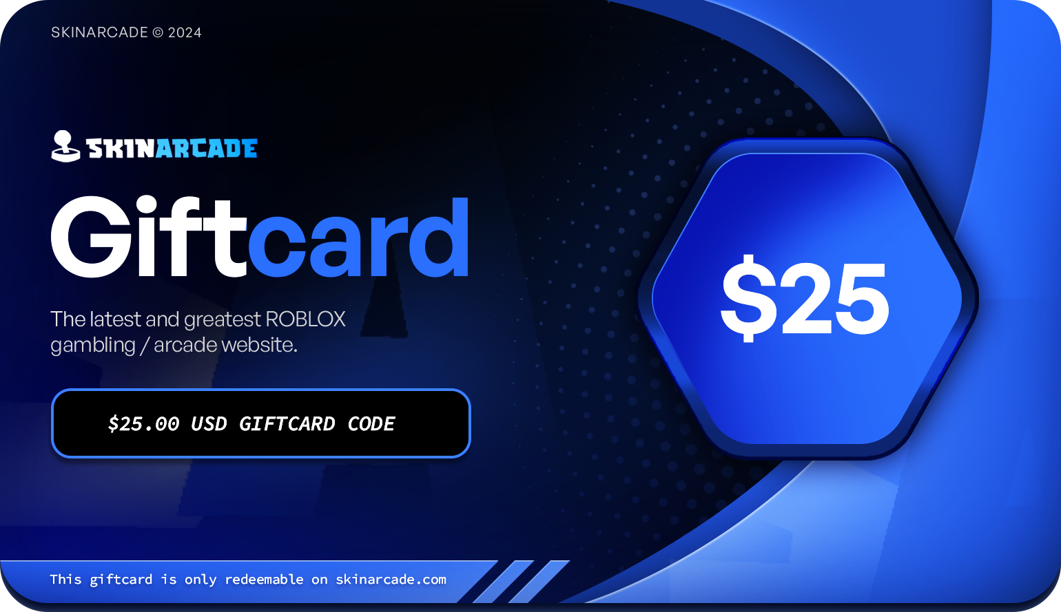 SkinArcade Gift Card 25 USD