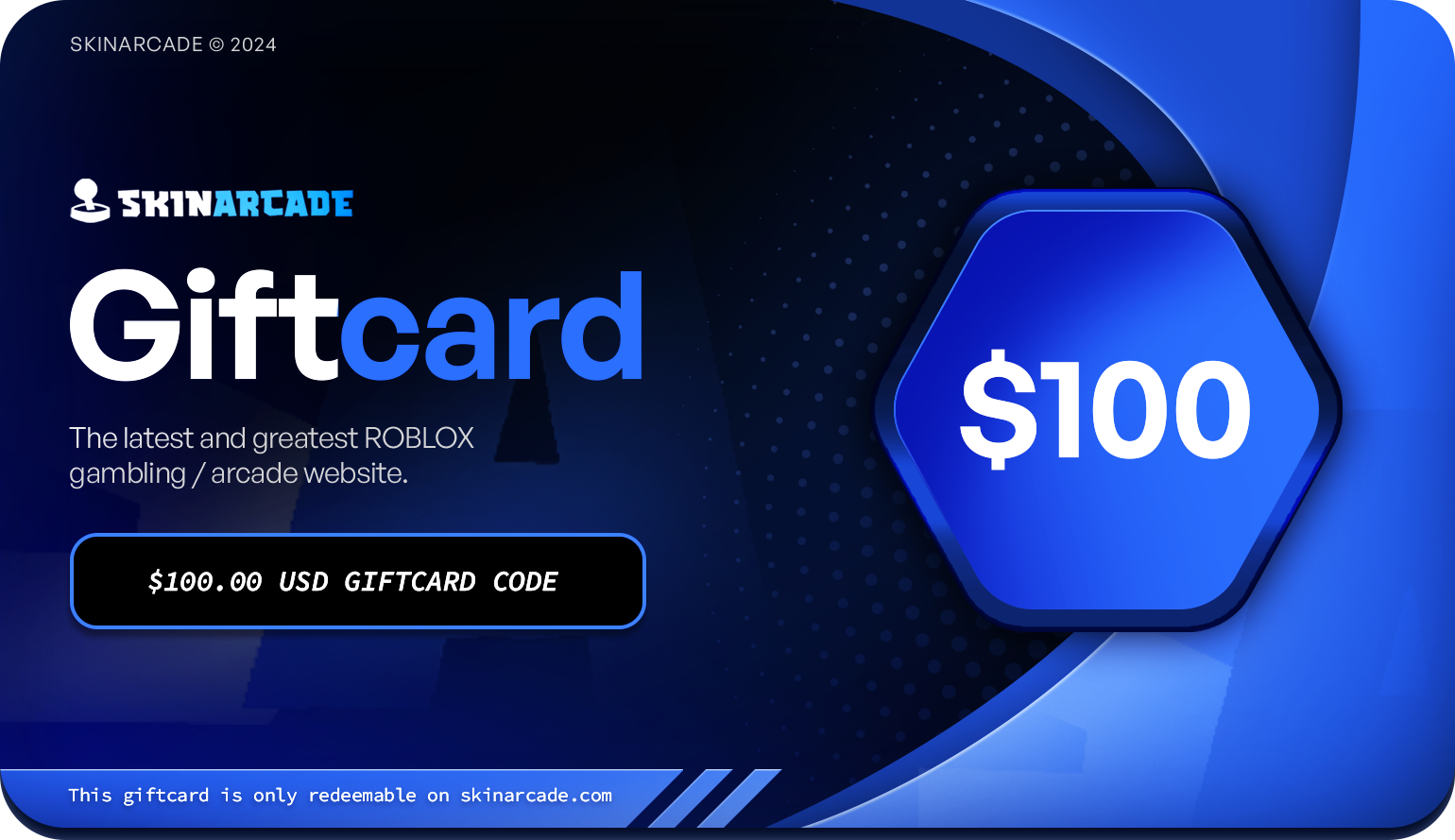 SkinArcade Gift Card 100 USD