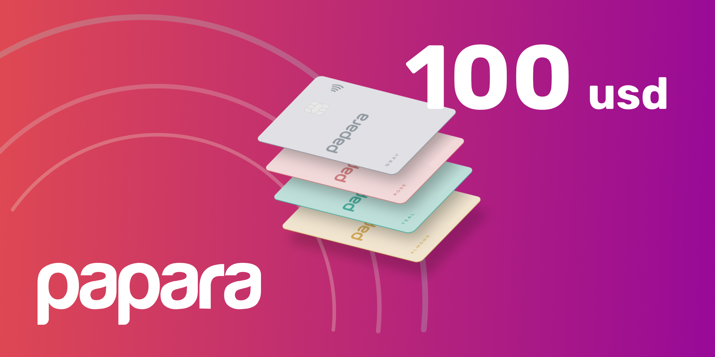 Papara Gift Card 100 USD